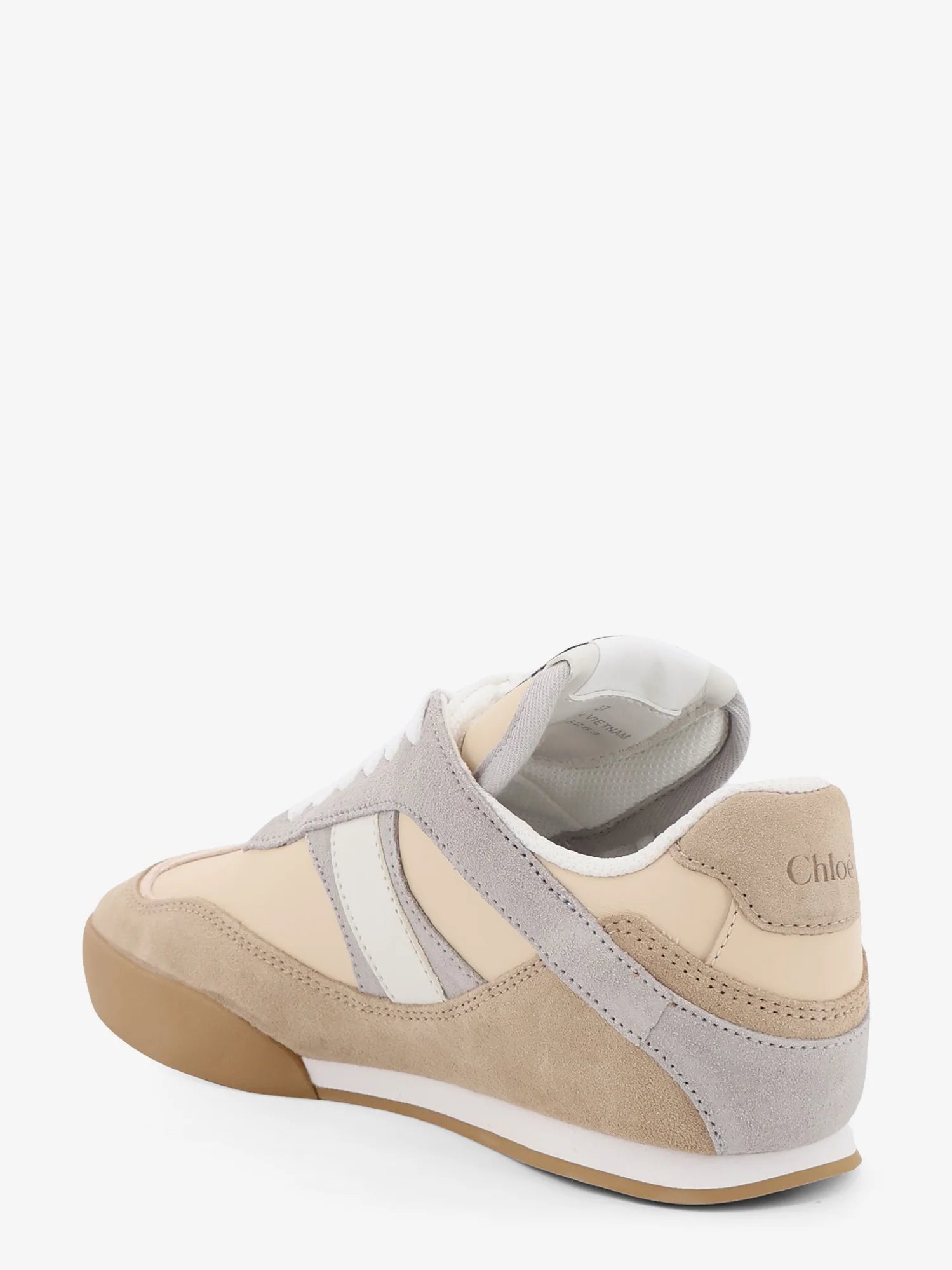 Kick suede sneakers with contrasting inserts