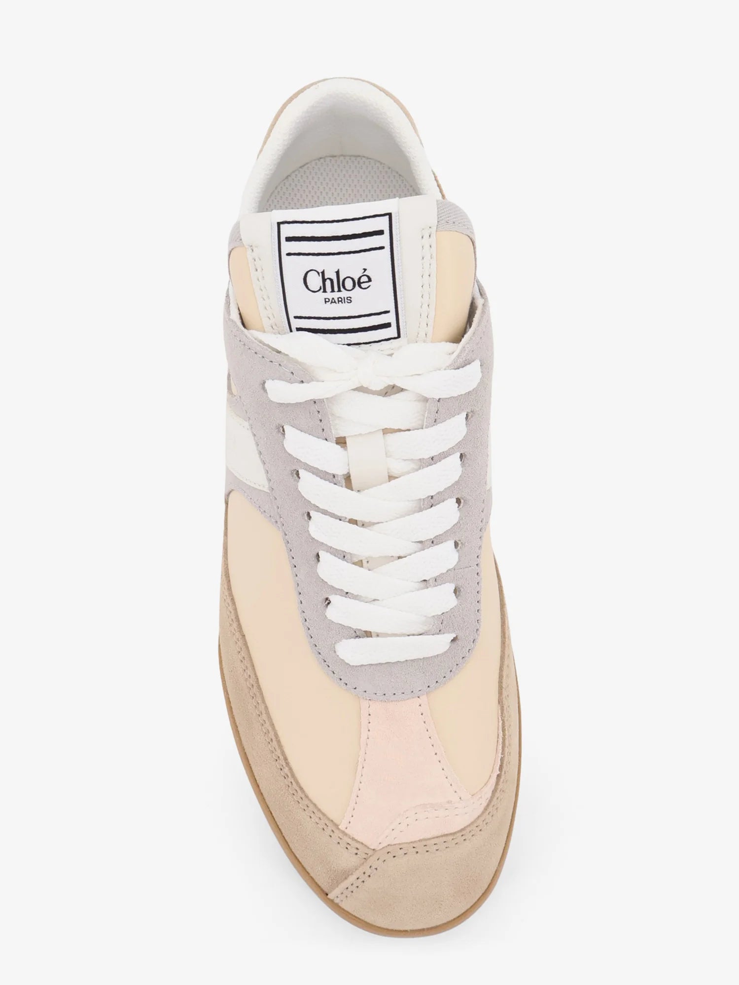 Kick suede sneakers with contrasting inserts