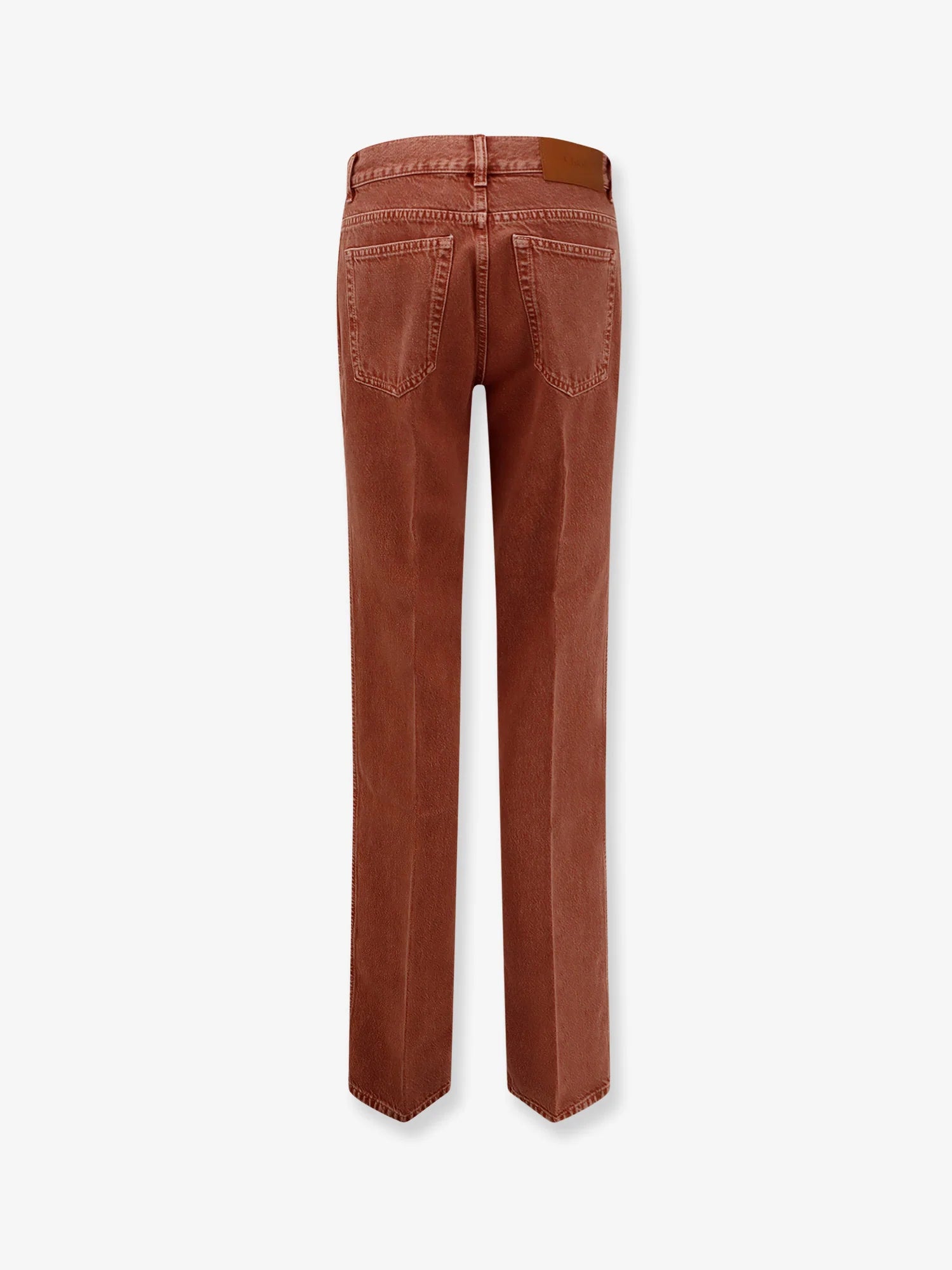 Colored denim trousers