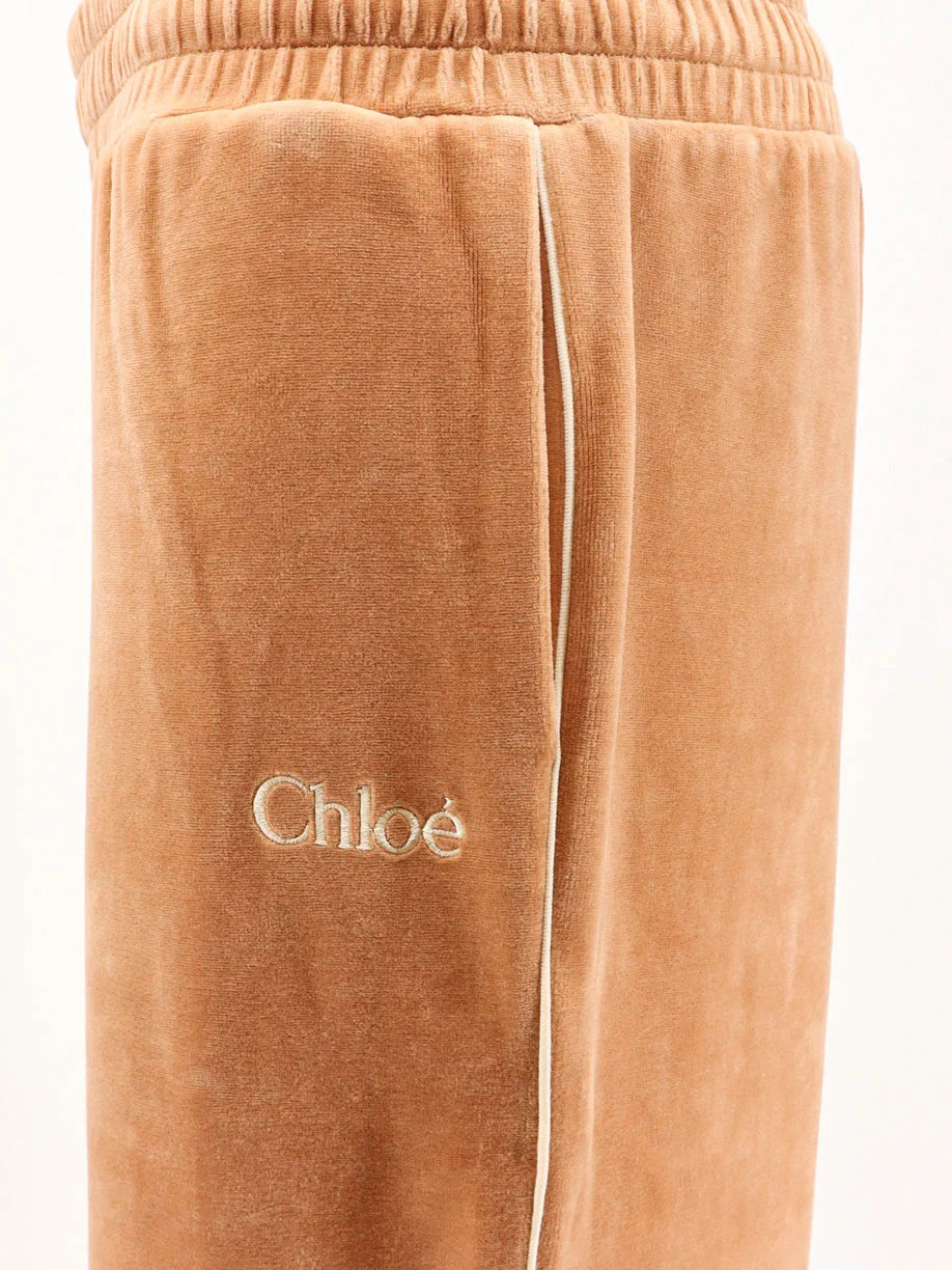 Velvet joggers trousers
