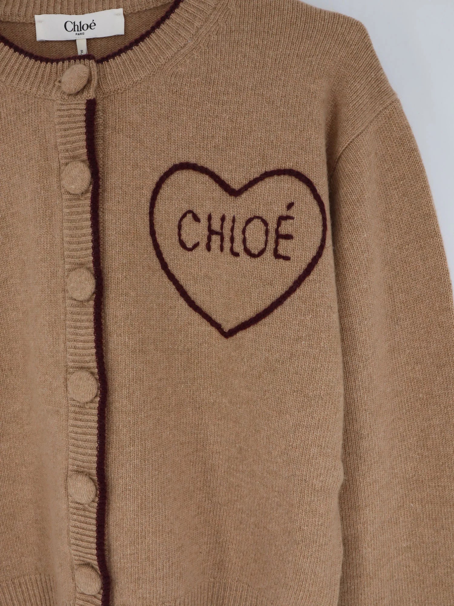 Wool and cashmere wool cardigan