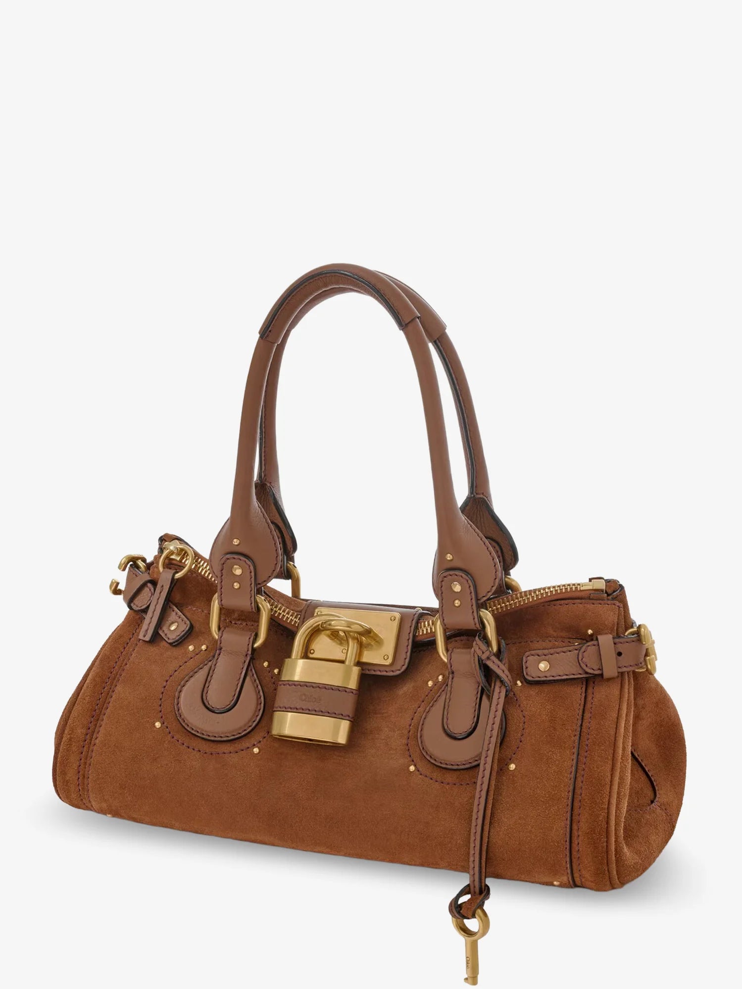Paddington suede shoulder bag