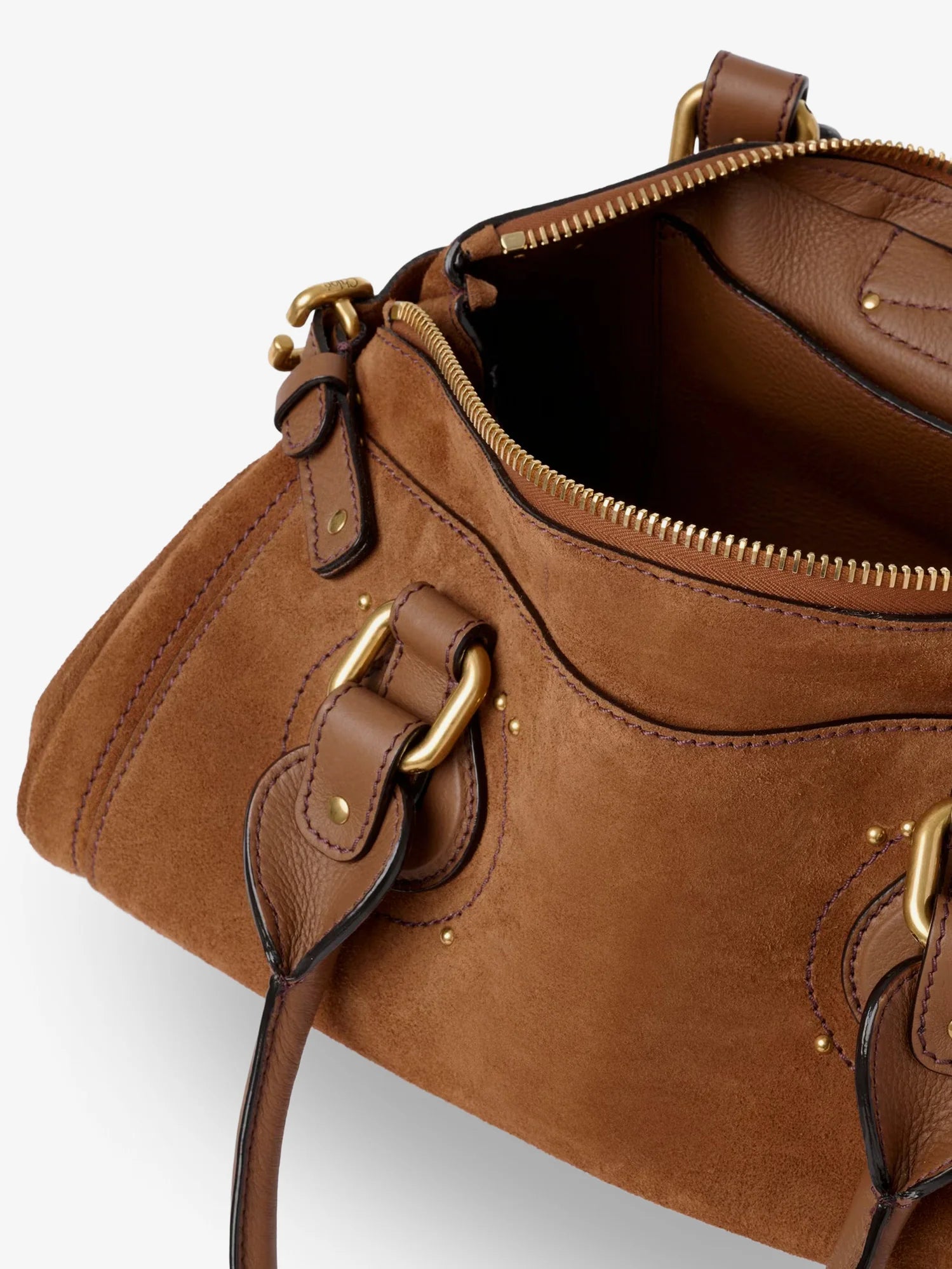 Paddington suede shoulder bag