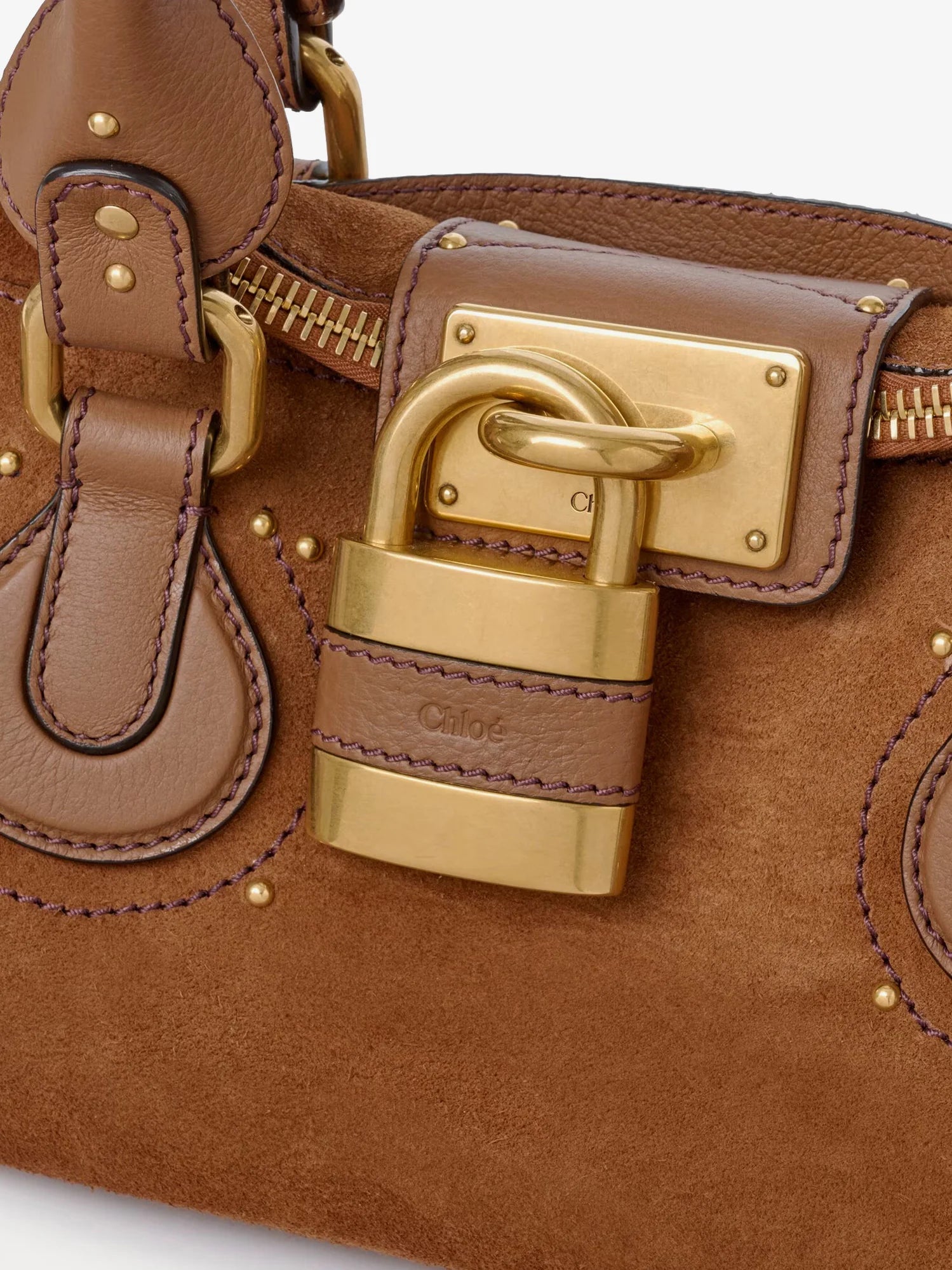 Paddington suede shoulder bag