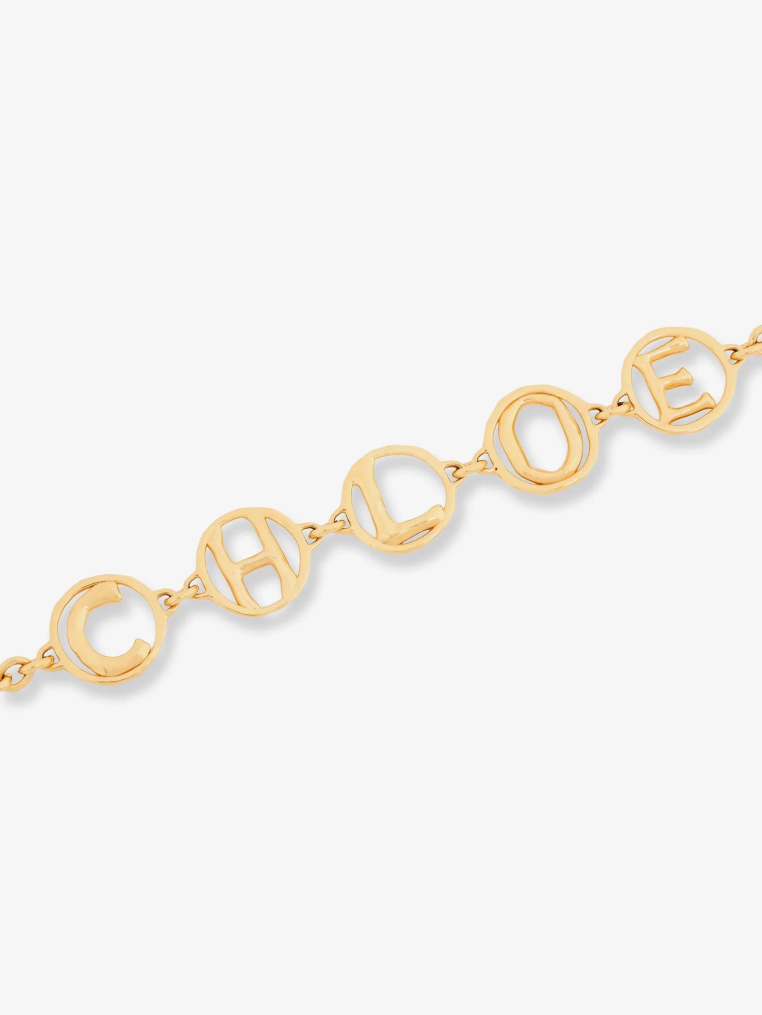 Brass Script Necklace