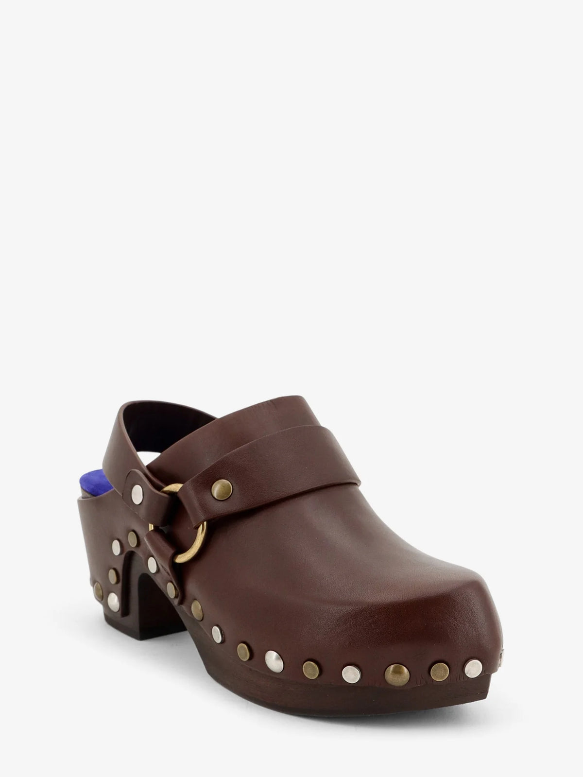 Talis Wedge leather clogs