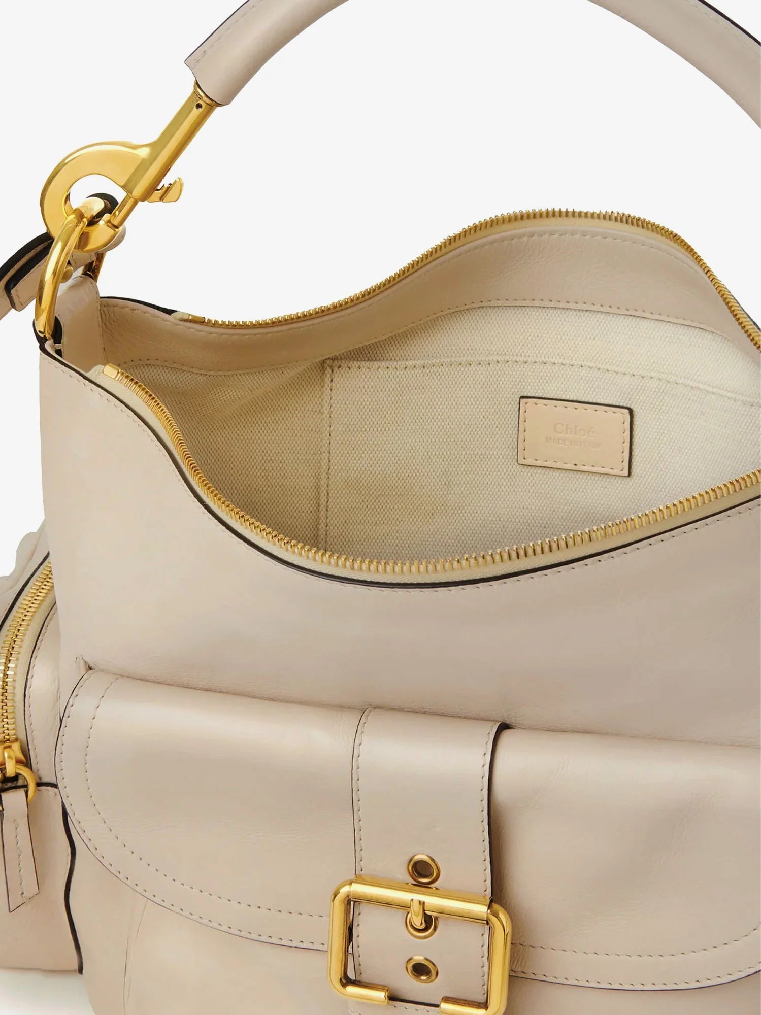 Medium Double Carry leather shoulder bag