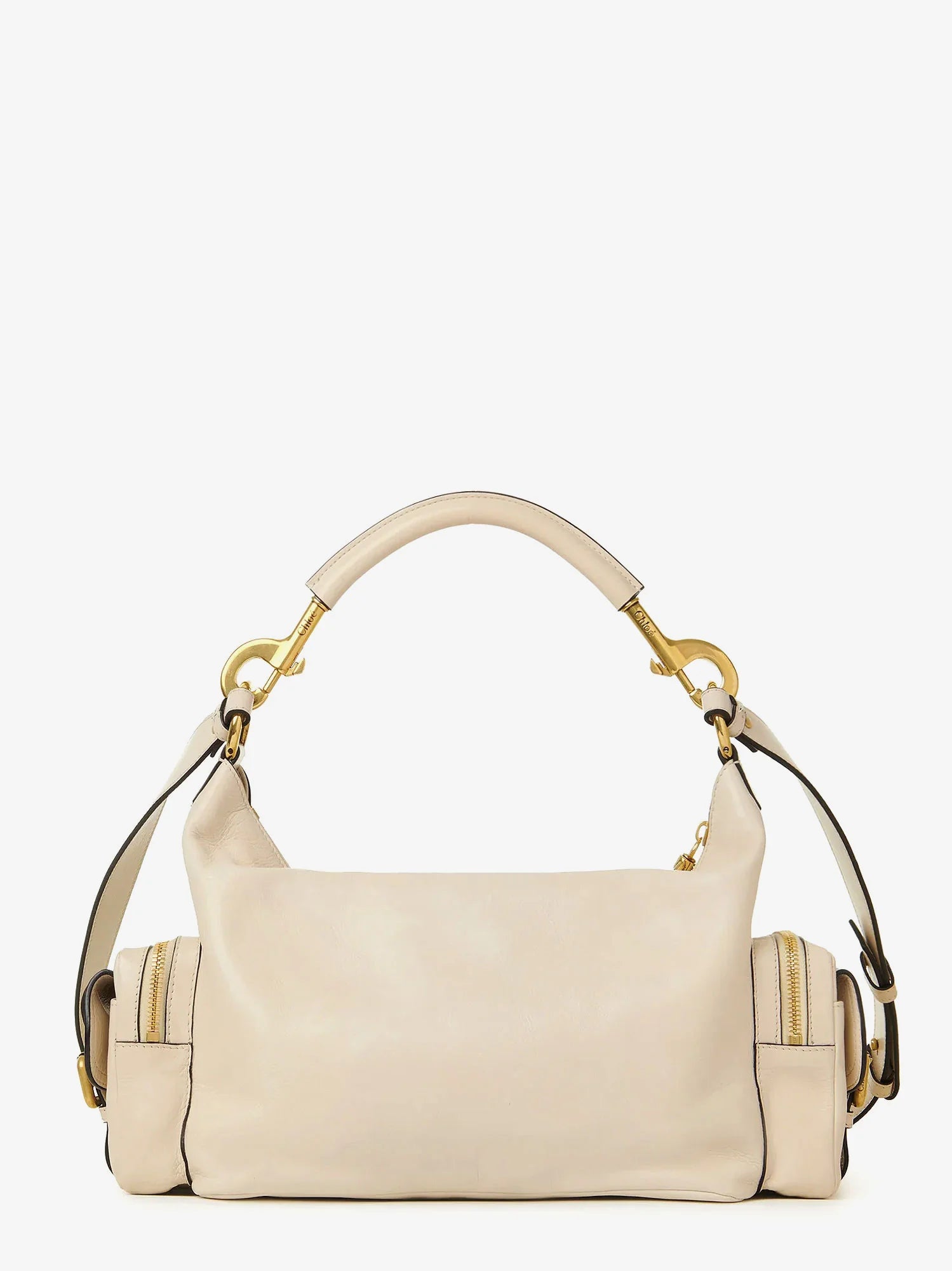 Medium Double Carry leather shoulder bag