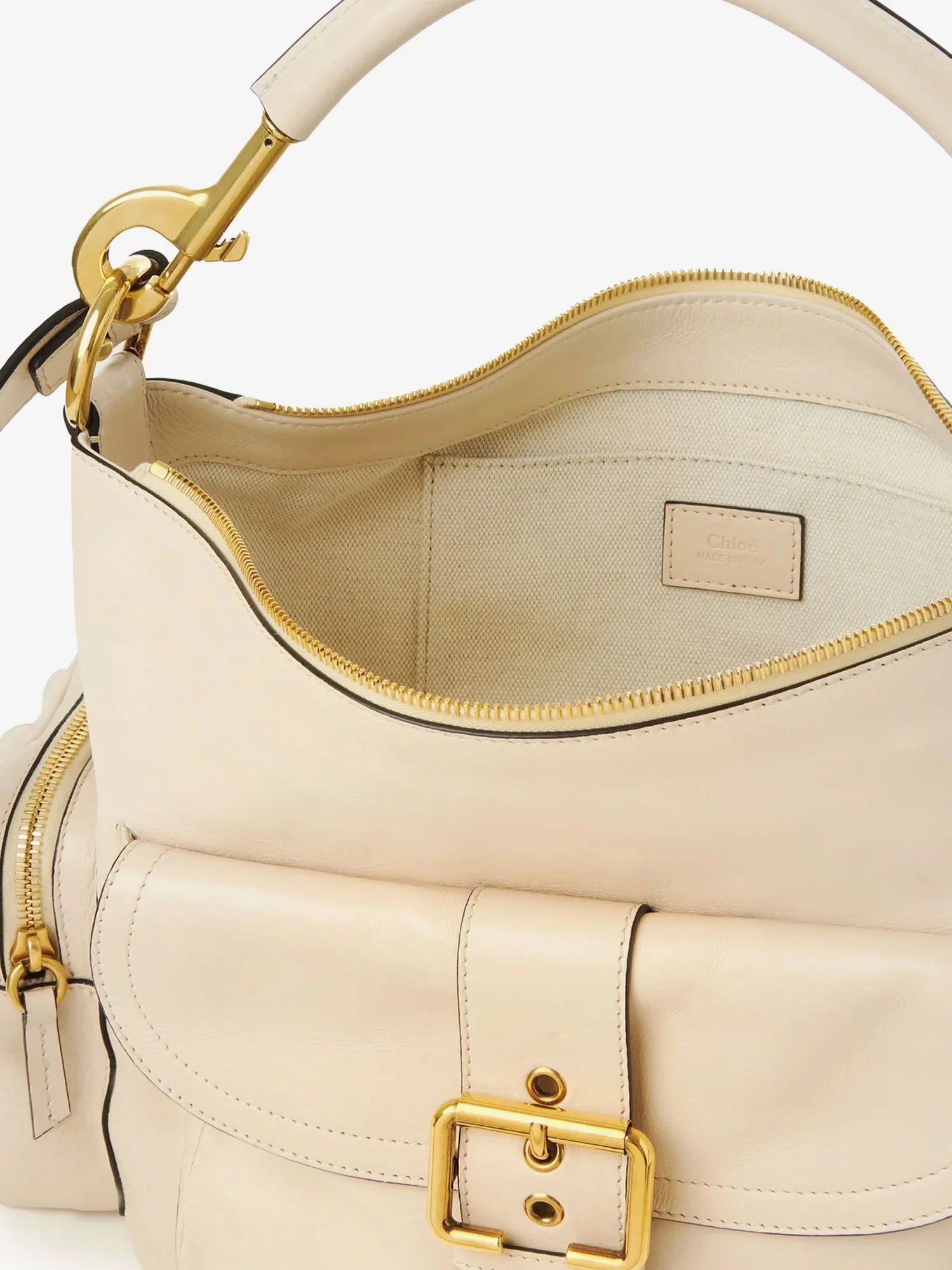 Medium Double Carry leather shoulder bag