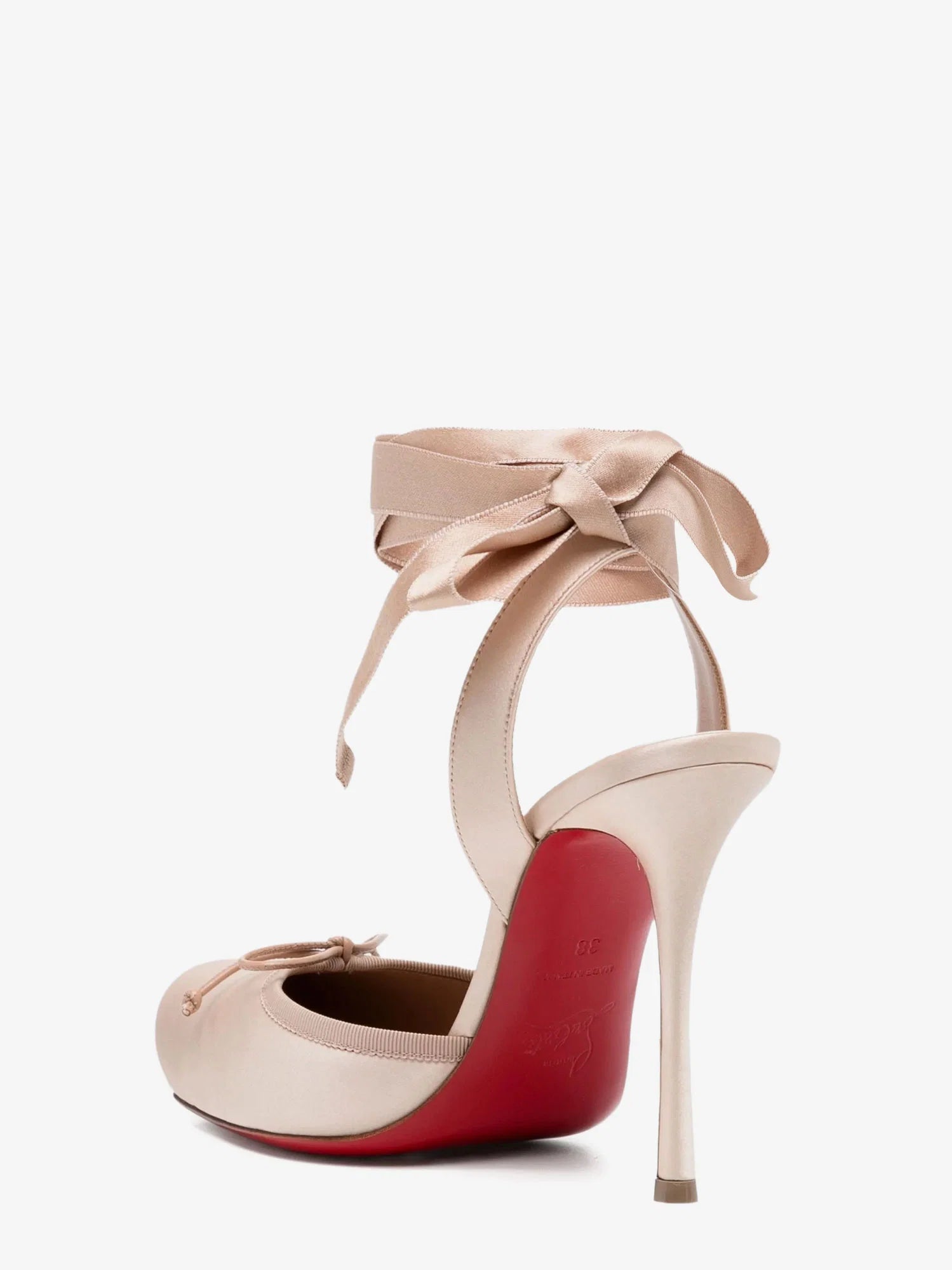 Cassia Lace Up 100 Satin Pumps