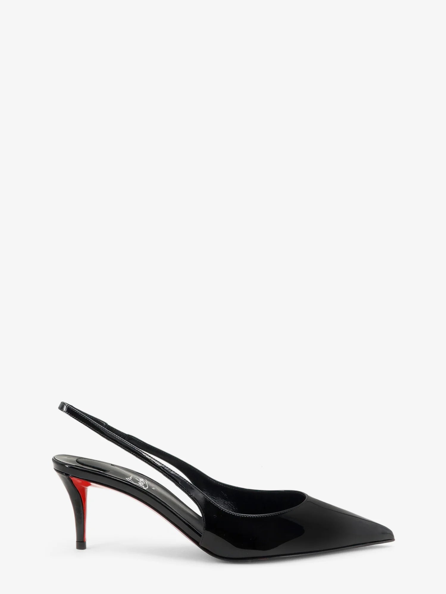 Miss Z patent leather slingback pumps