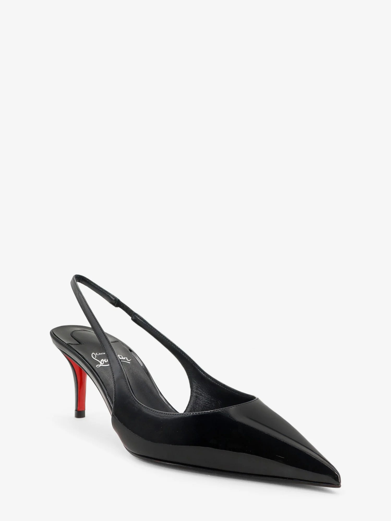 Miss Z patent leather slingback pumps