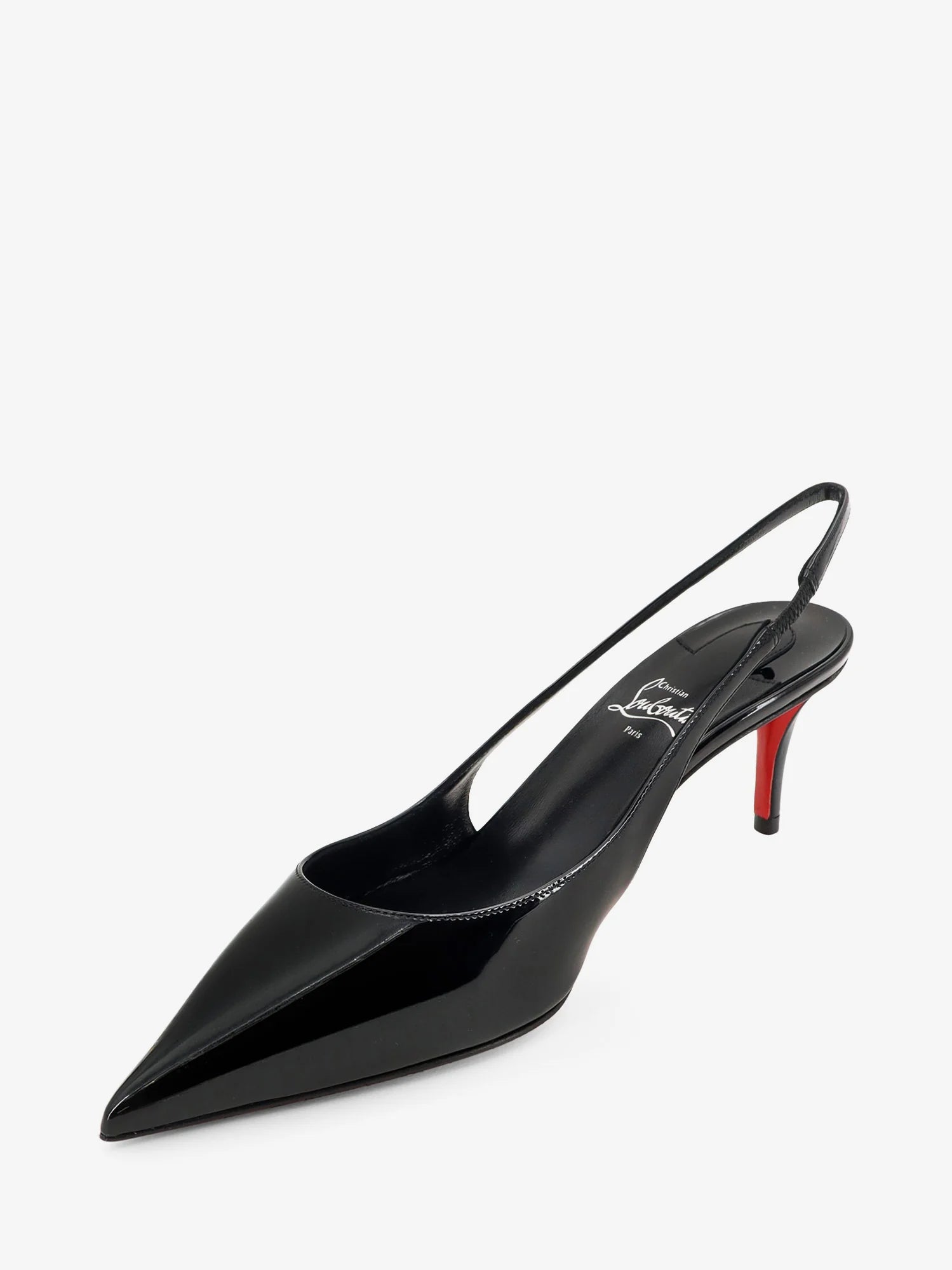 Miss Z patent leather slingback pumps