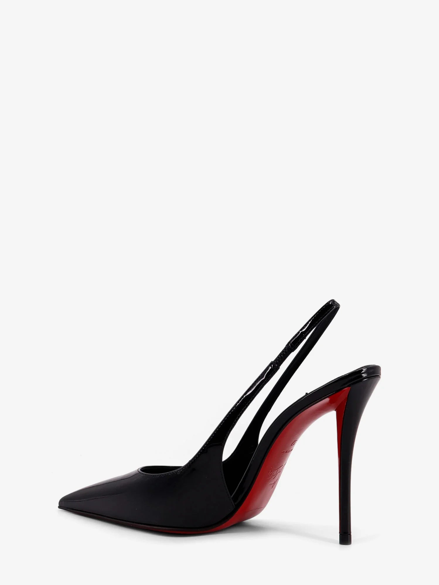Miss Z patent leather slingback décolleté