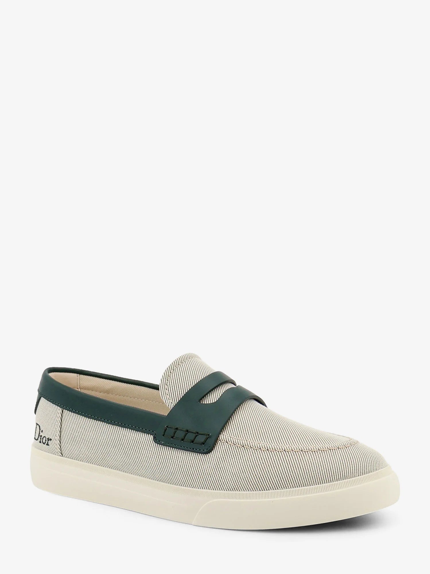 Chester Dioriviera canvas and leather loafers
