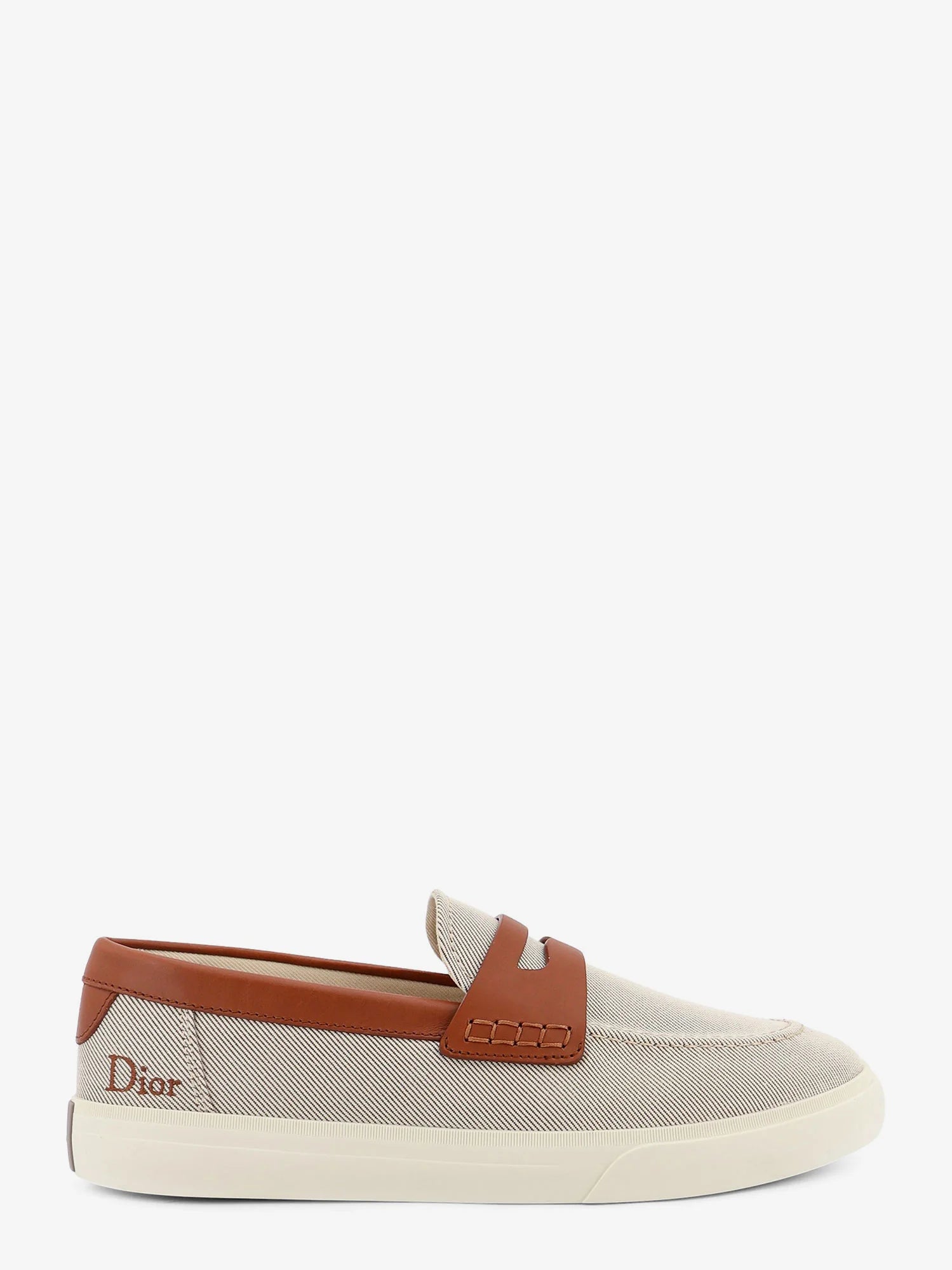 Chester Dioriviera canvas and leather loafers
