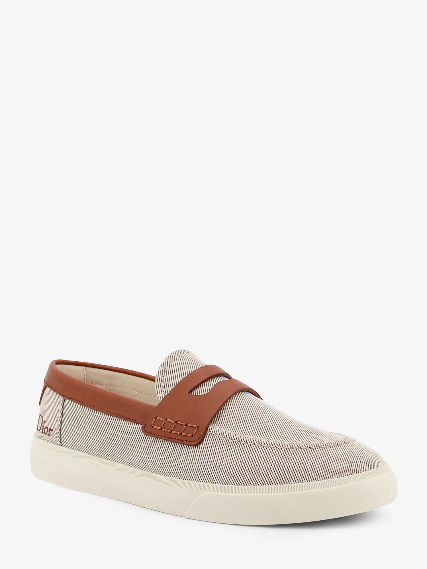 Chester Dioriviera canvas and leather loafers