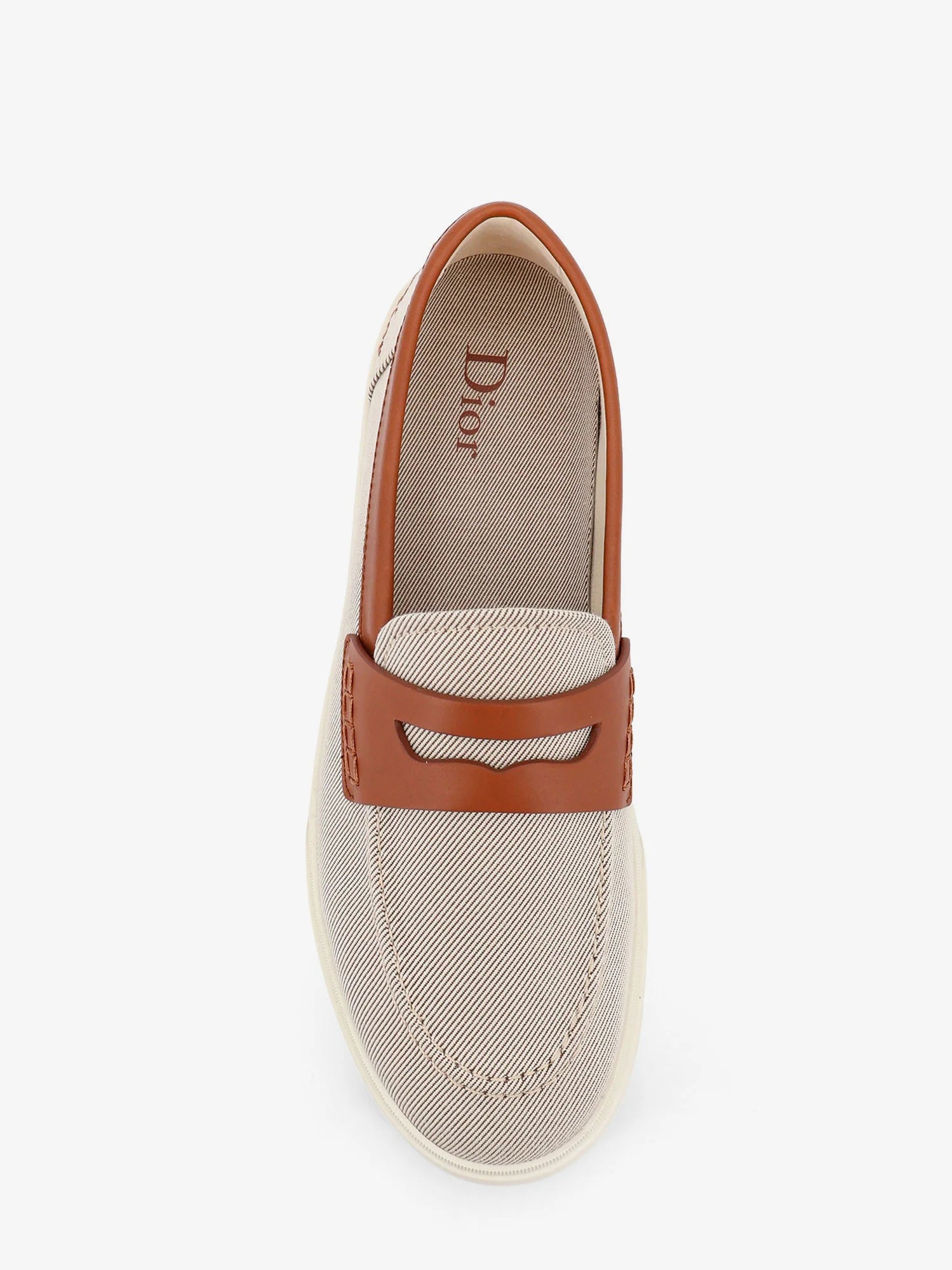 Chester Dioriviera canvas and leather loafers