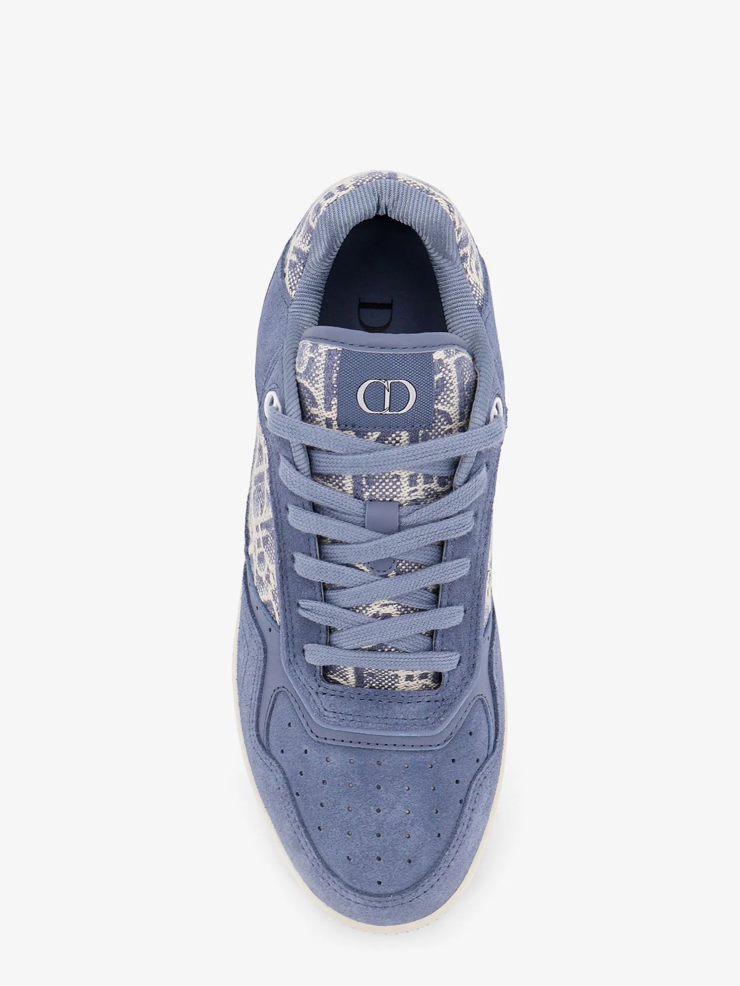 B27 Uptown Dior Oblique jacquard fabric and suede sneakers
