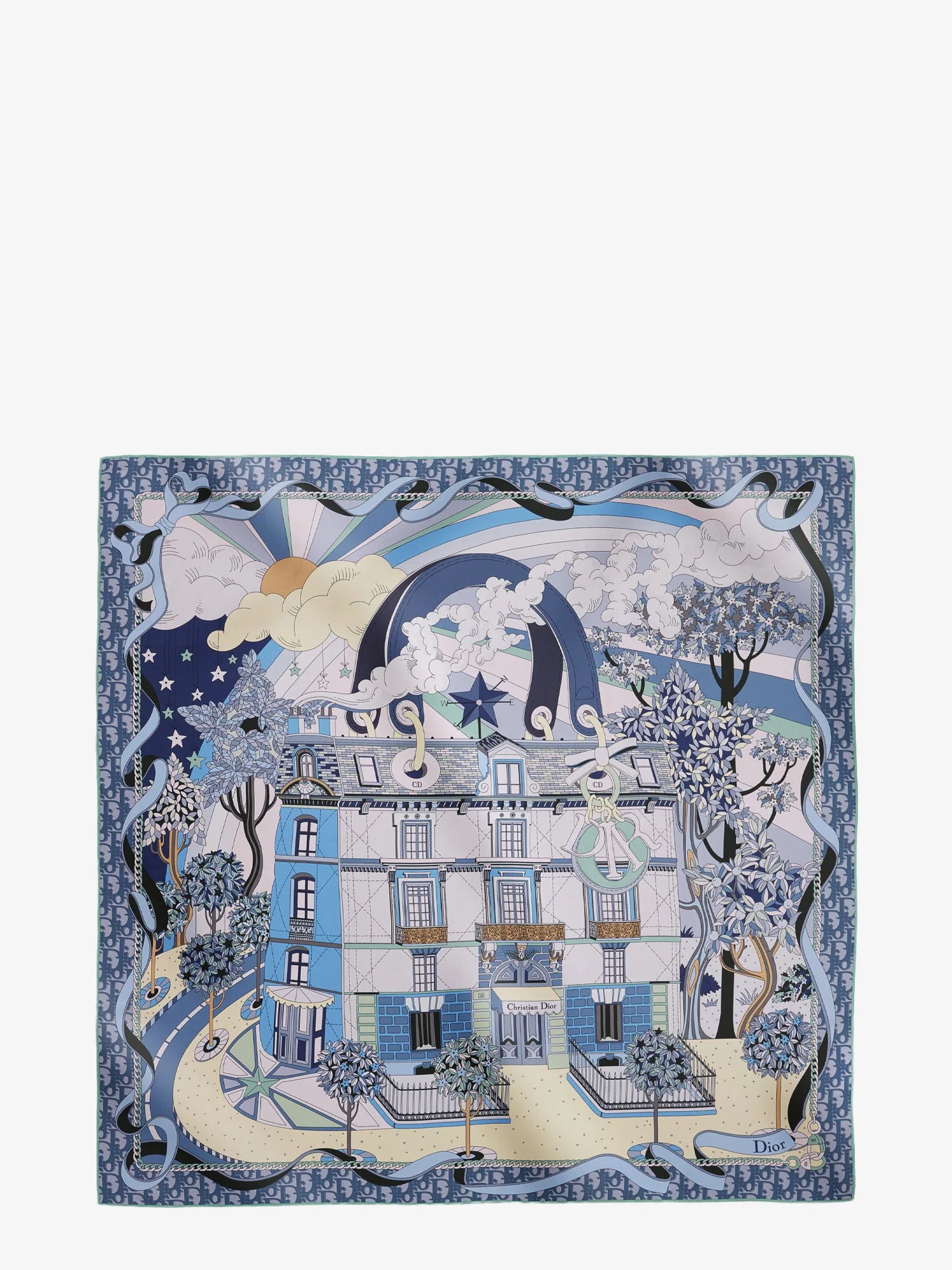 Dior Avenue 90 silk foulard