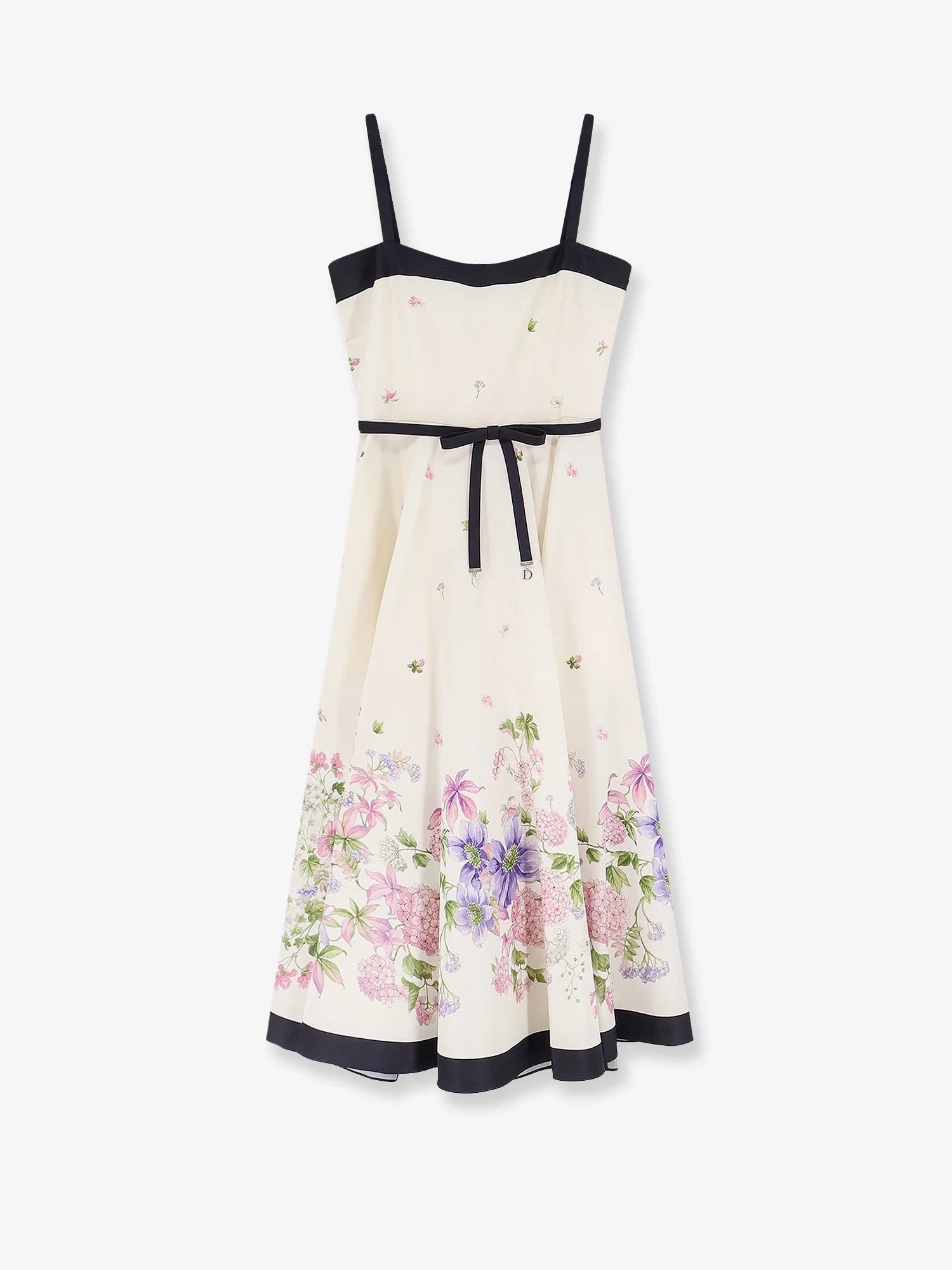 Silk dress with multicolor print