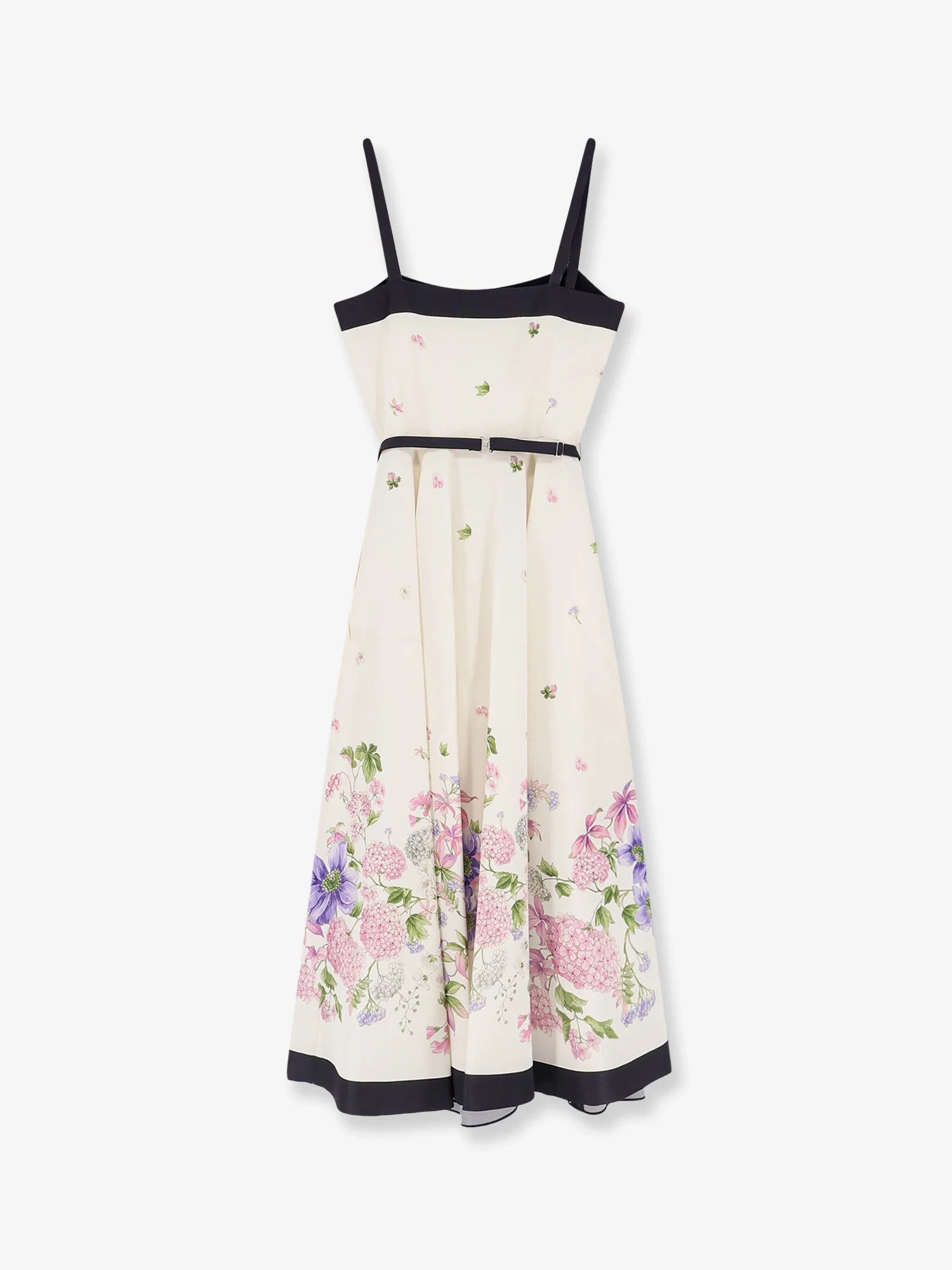Silk dress with multicolor print