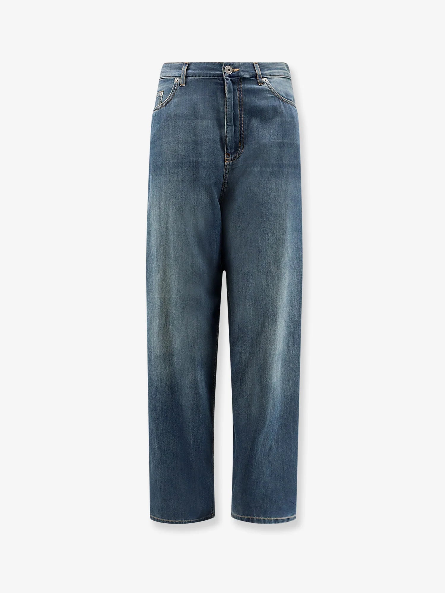 Light Denim Jeans with Vintage effect