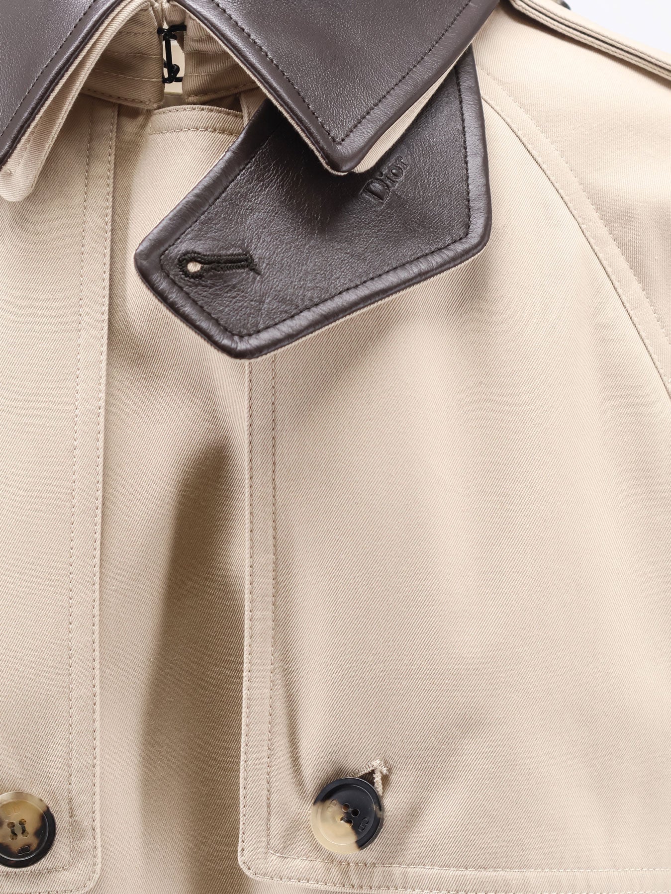 Cotton and silk trench