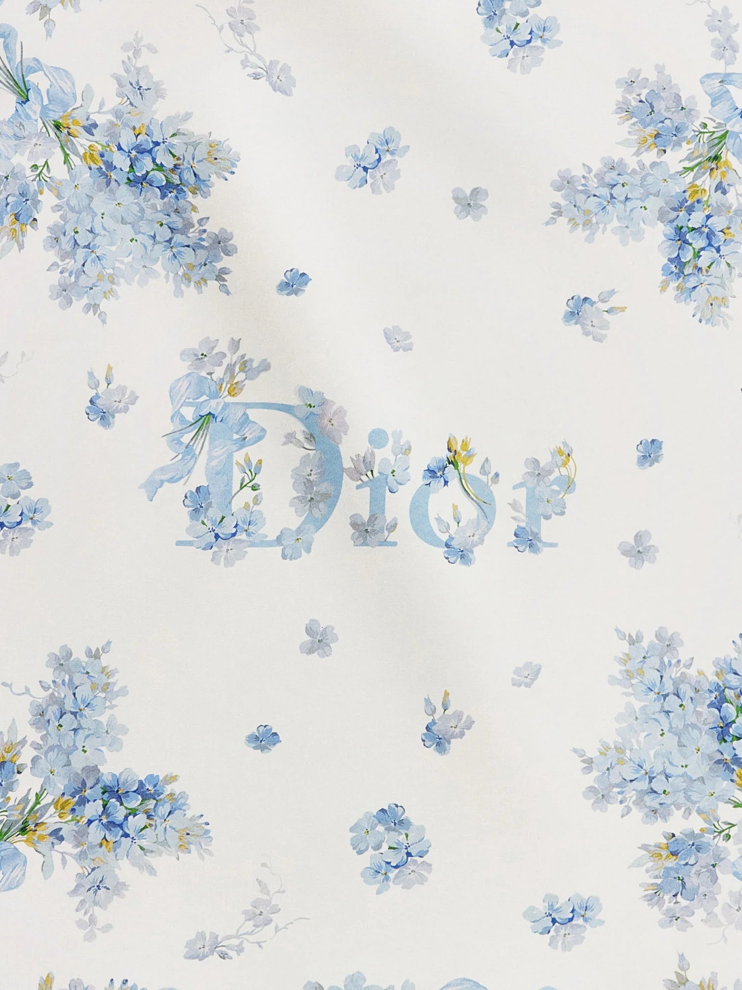 Silk Foulard with Dior Lilac Bouquet print