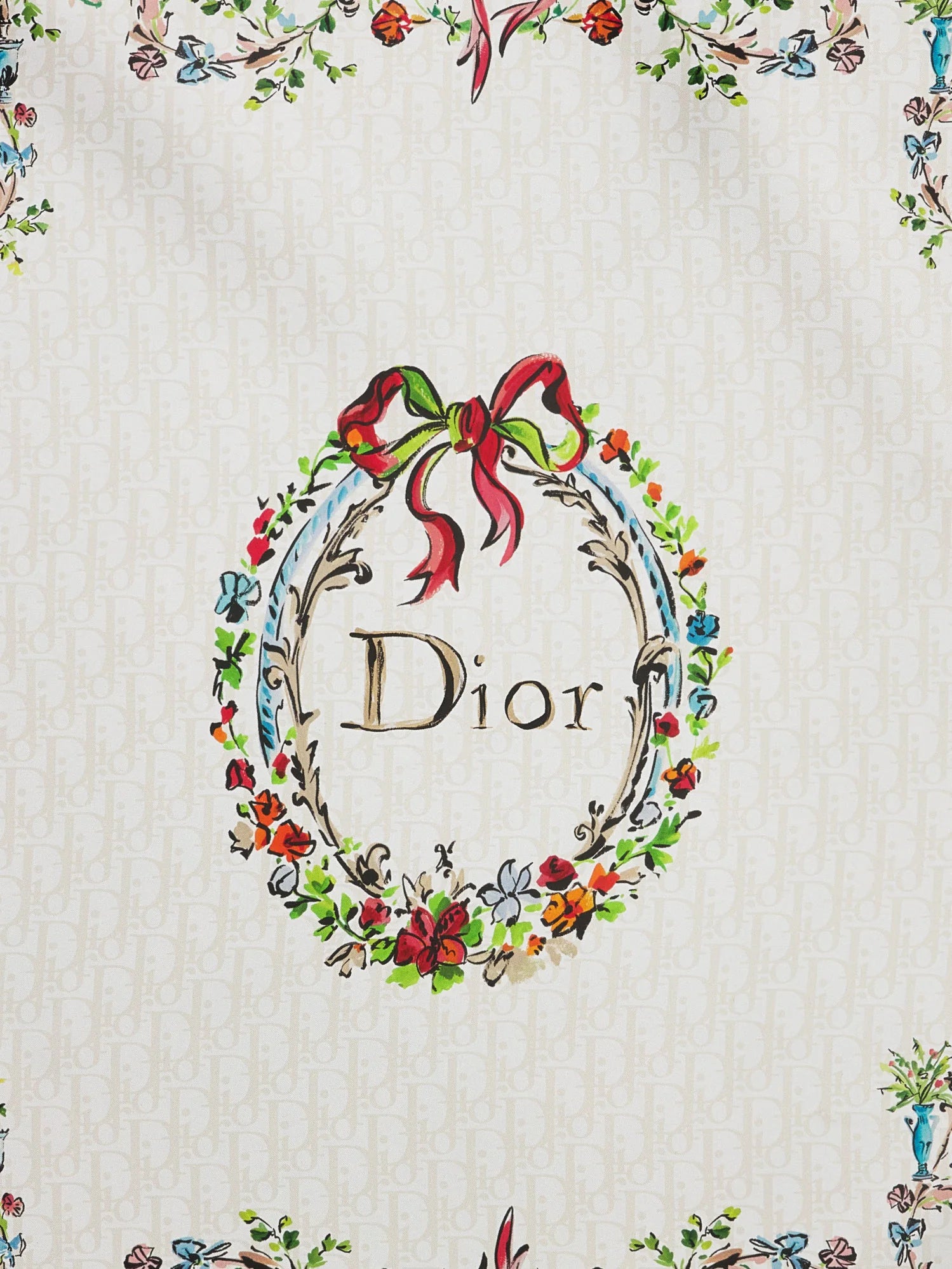 Dior Arabesque Dioriviera 90 silk foulard