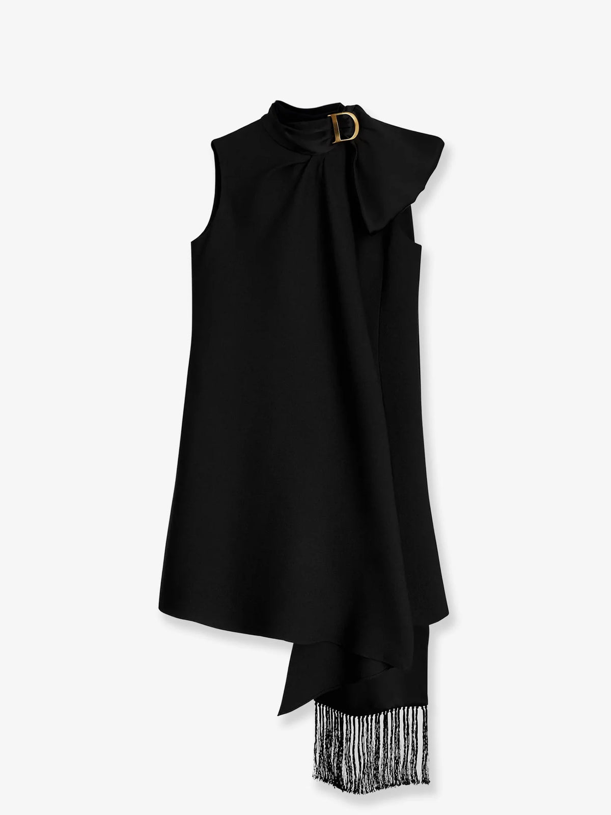 Virgin wool and silk crêpe dress