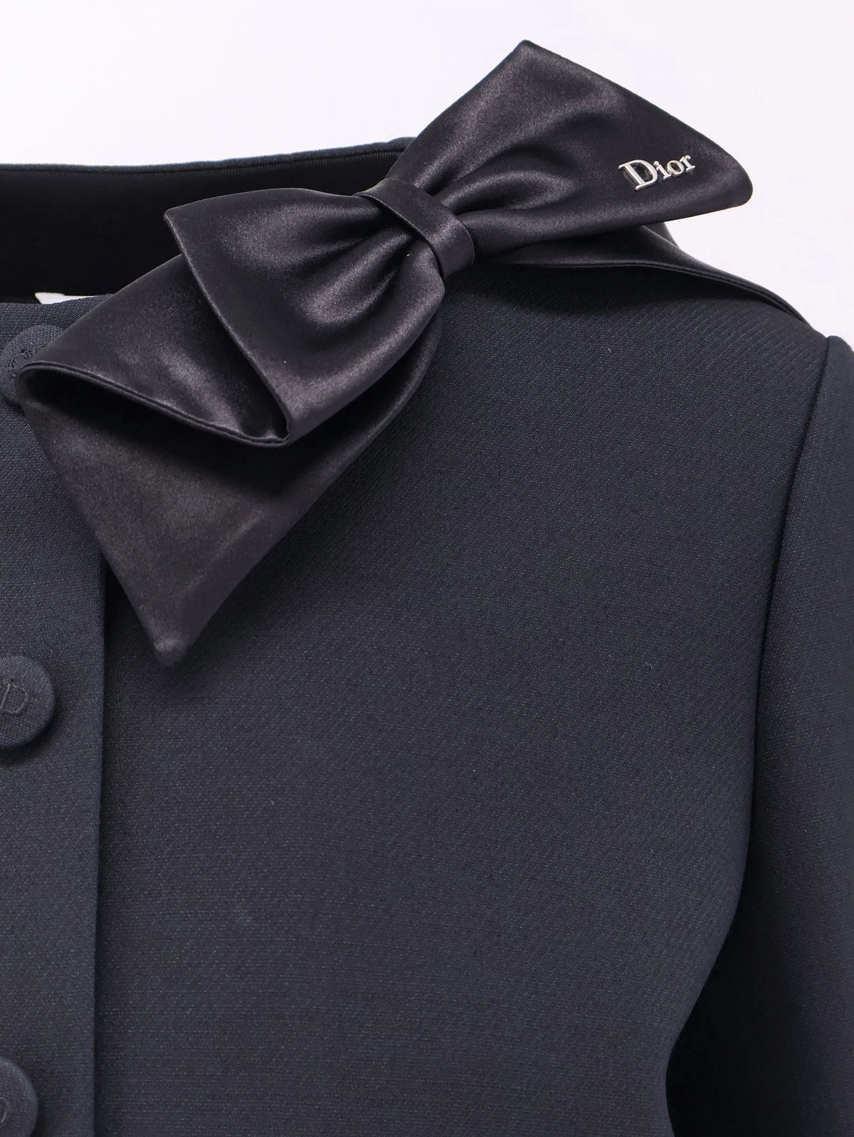 Structured wool and silk tailored blazer