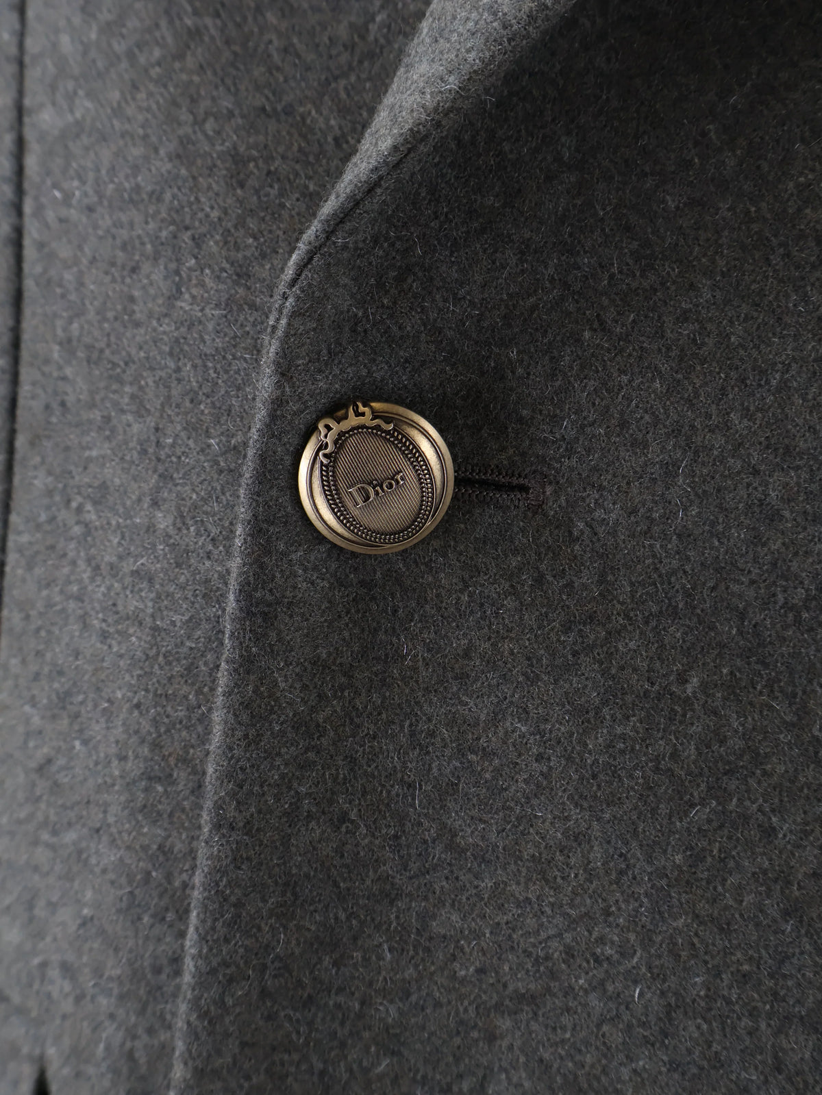 Virgin wool and cashmere flannel double-breasted blazer