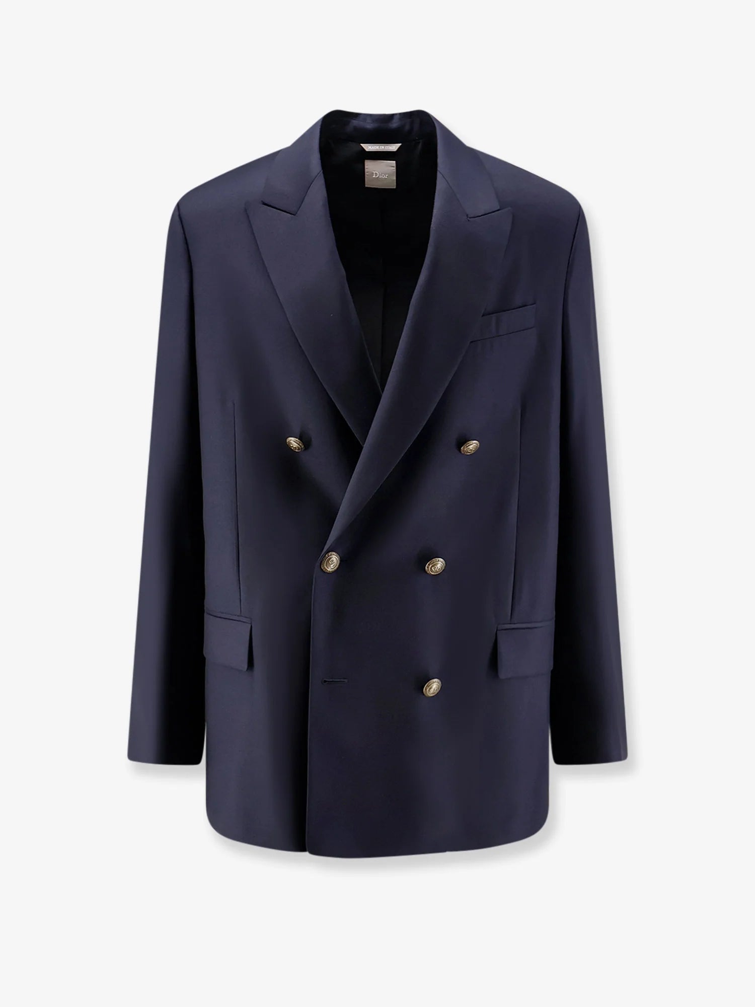 Double-breasted virgin wool blazer