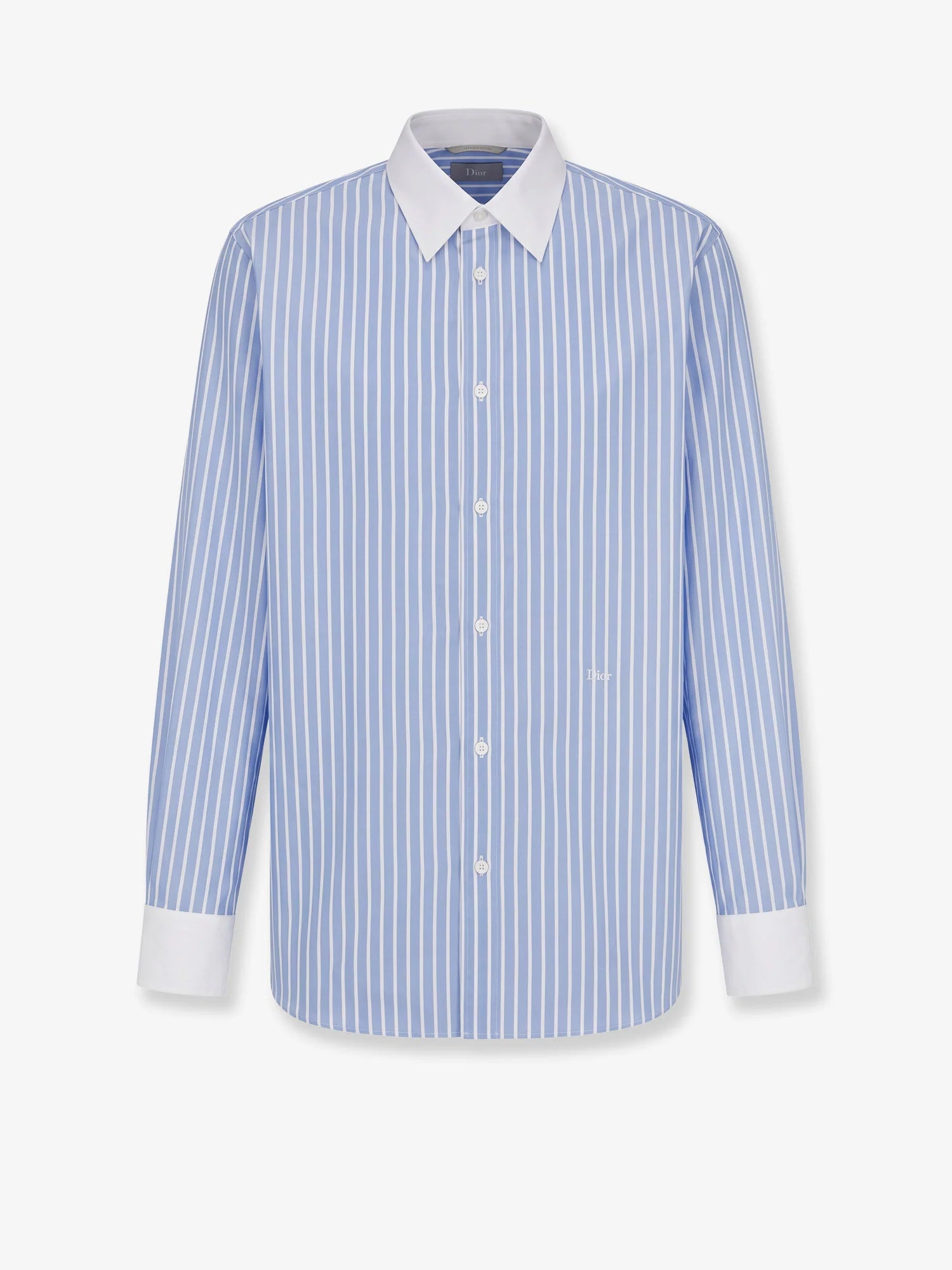 Cotton shirt with Dior embroidery