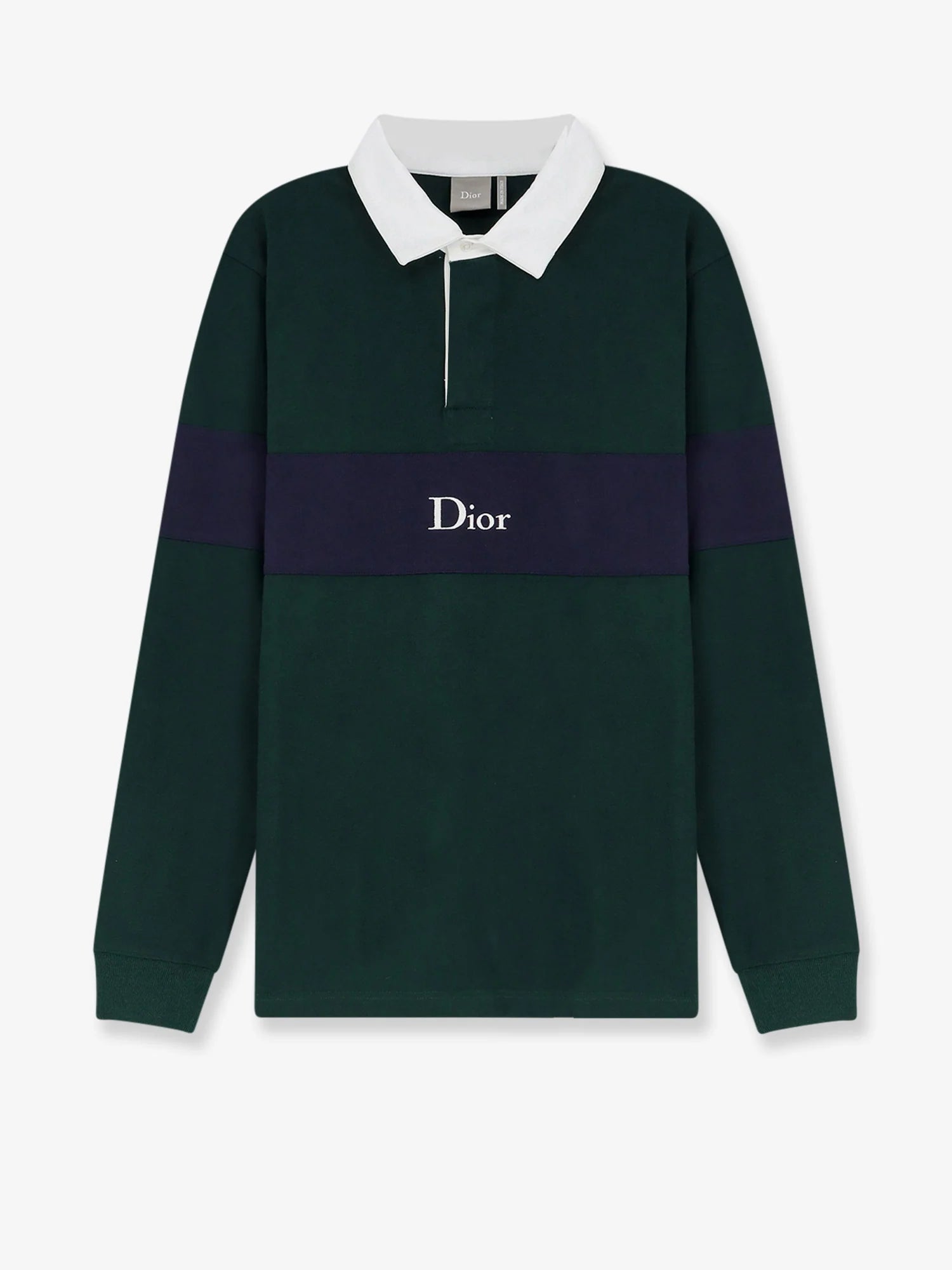 Cotton Polo Rugby with Dior embroidery
