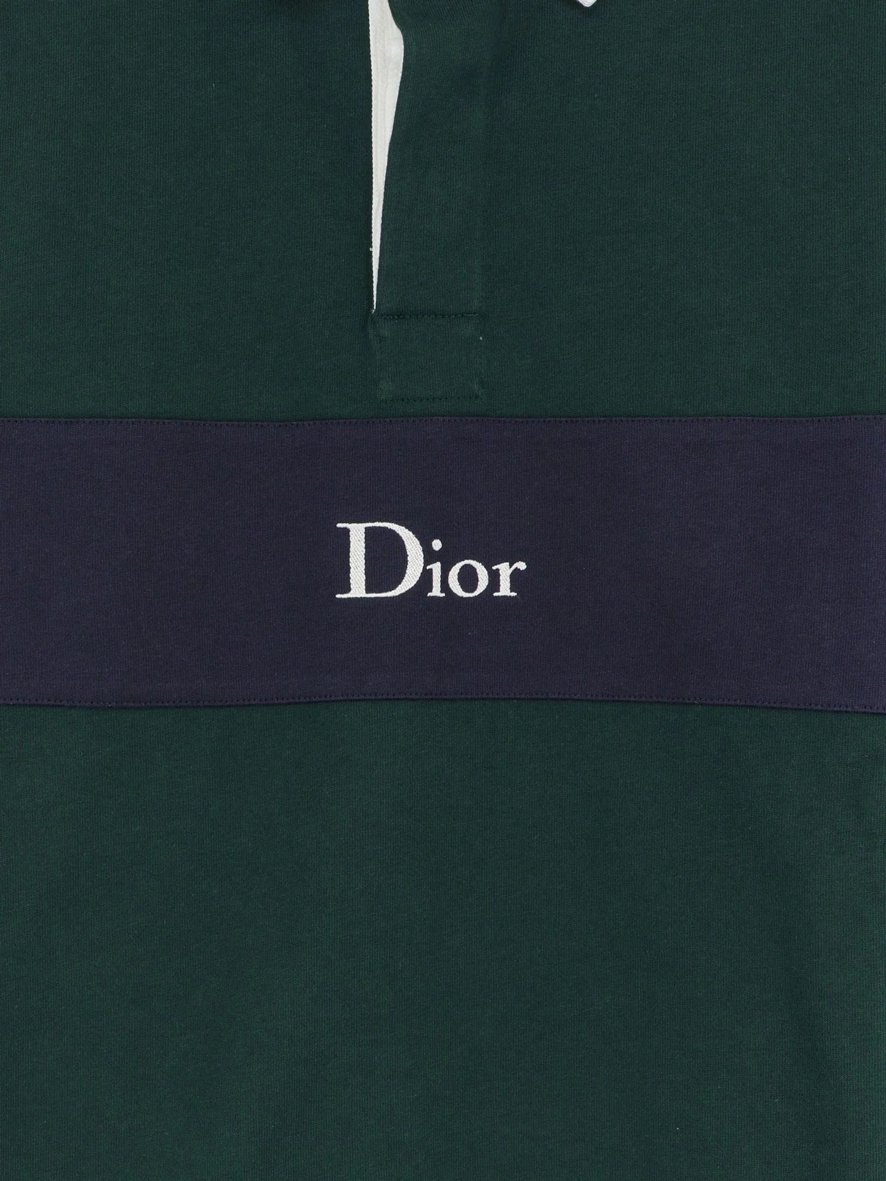Cotton Polo Rugby with Dior embroidery