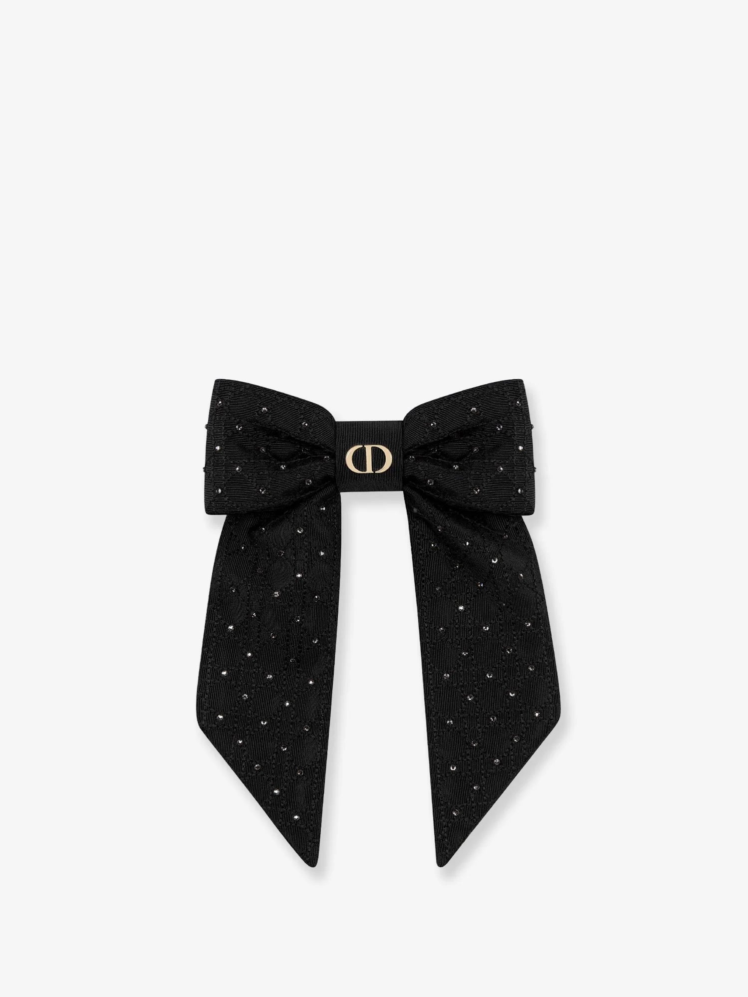 Dior Twist technical fabric and silver-colored crystals bow