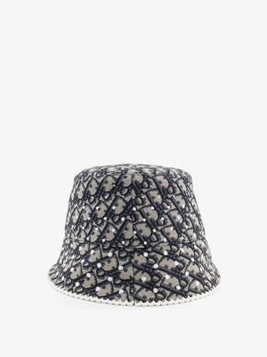 Teddy-D PolkaDior Oblique Narrow-Brimmed Bucket Hat