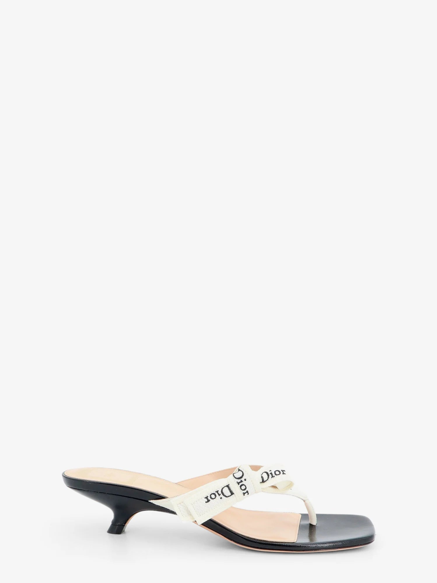 J'Adior cotton flip-flops with embroidered logo