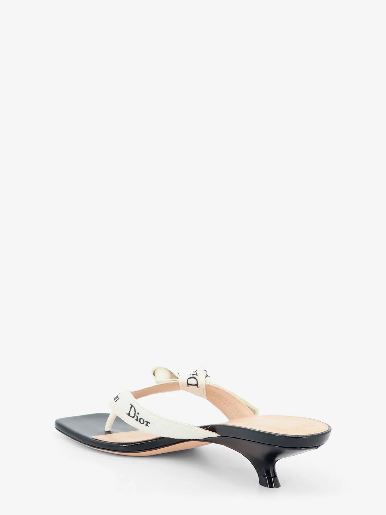 J'Adior cotton flip-flops with embroidered logo