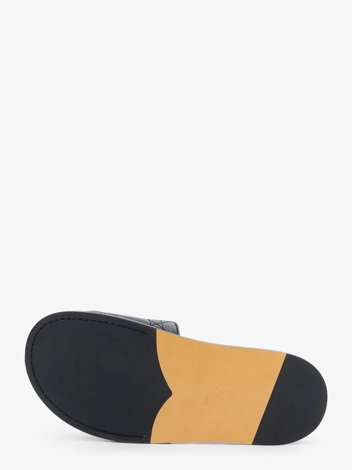 Cannage quilted leather sandals