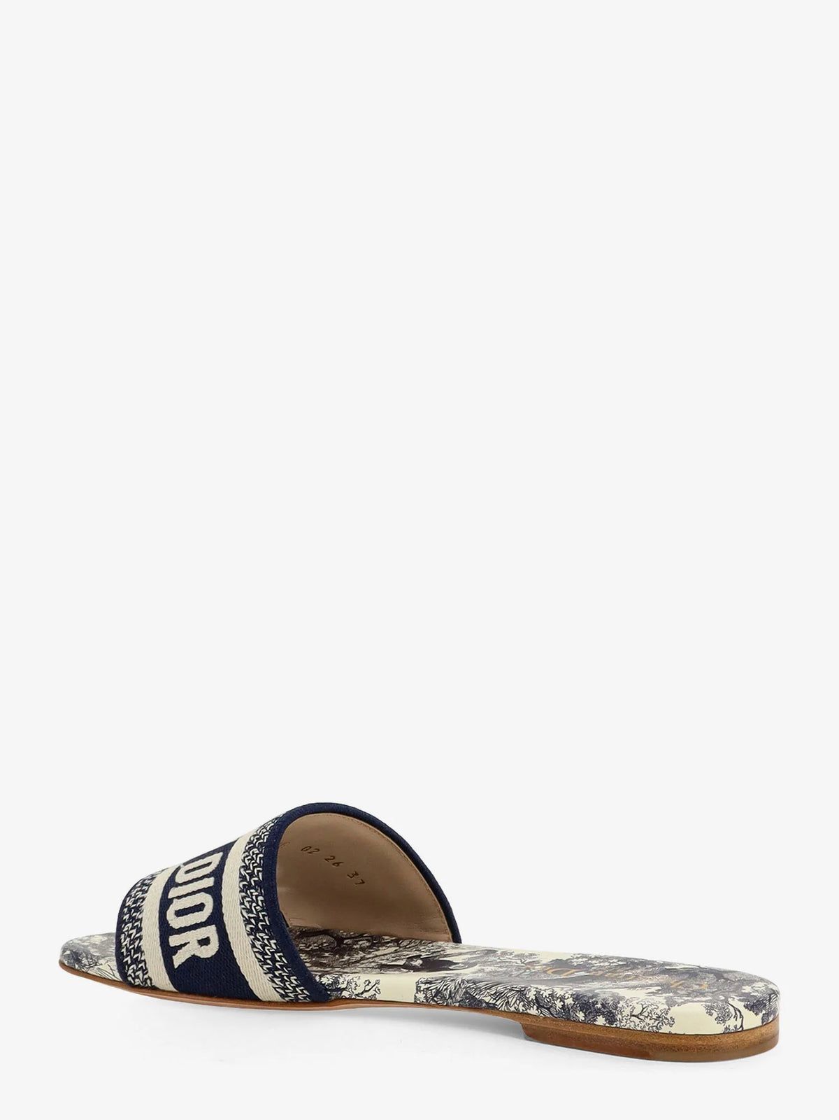 Dway sandals in cotton with Toile de Jouy motif