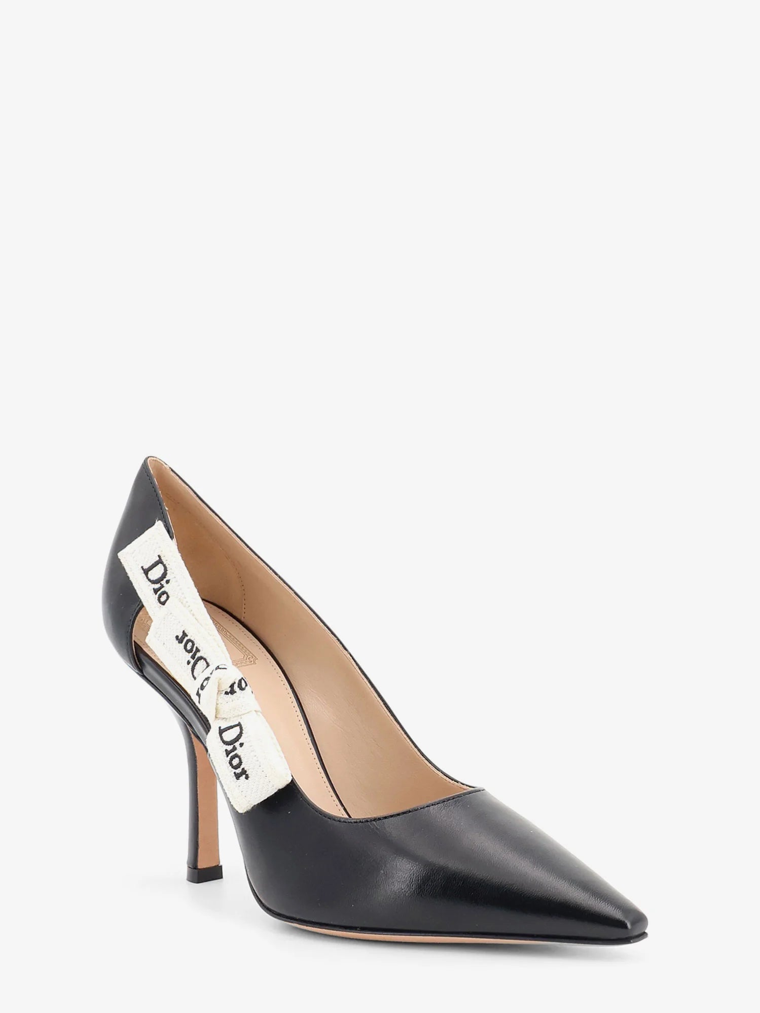 J'Adior leather pumps with logo bow detail