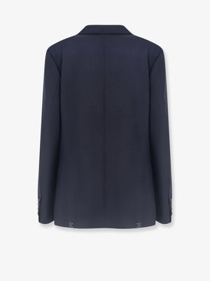 Barrysta wool blazer with gold embroidery