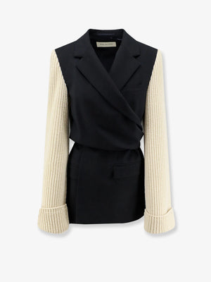 Beline Bis wool blazer with contrasting sleeves