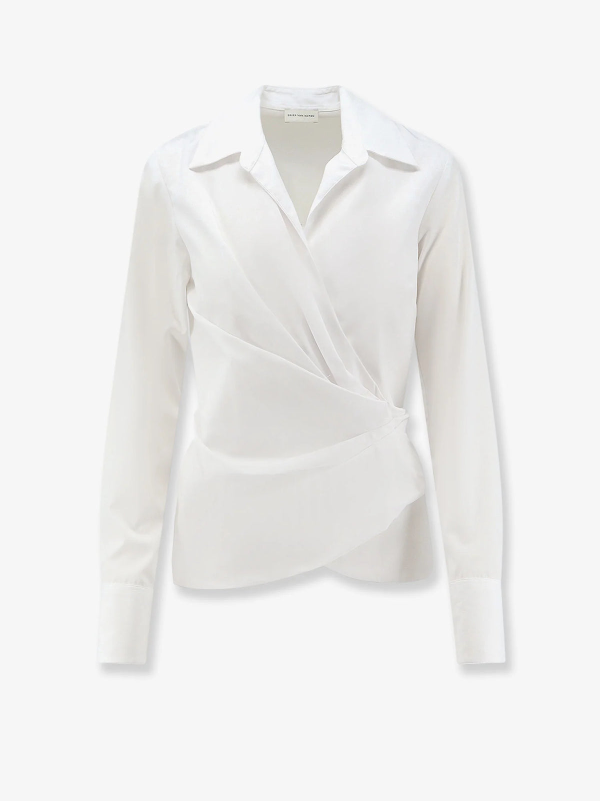 Cotton wrap shirt