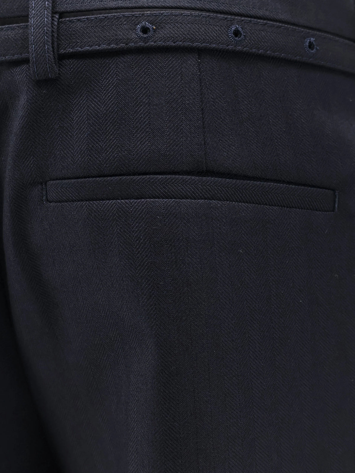 Presta wool trousers with belt