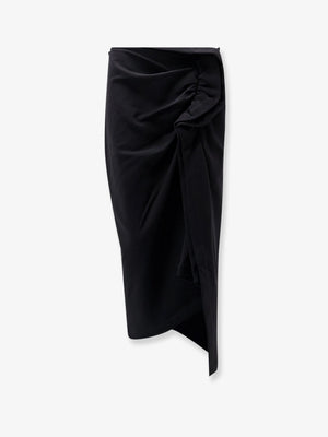 Cotton midi skirt