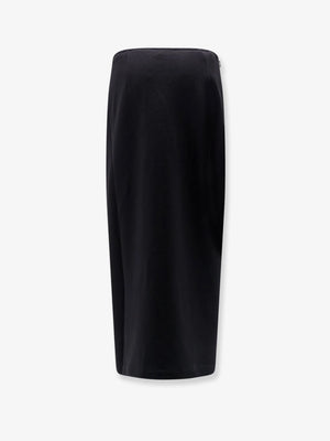 Cotton midi skirt